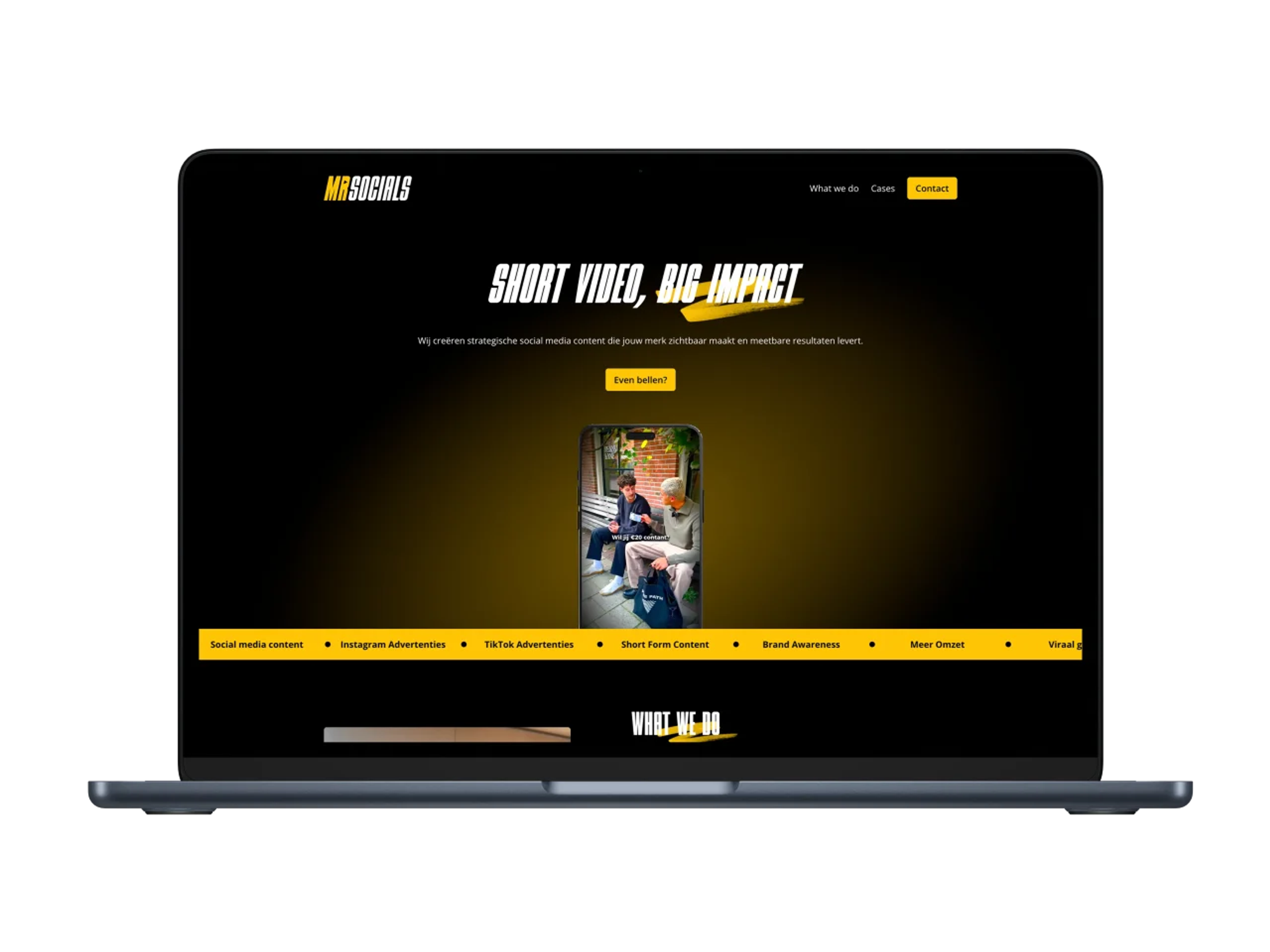 MR Socials – mockup