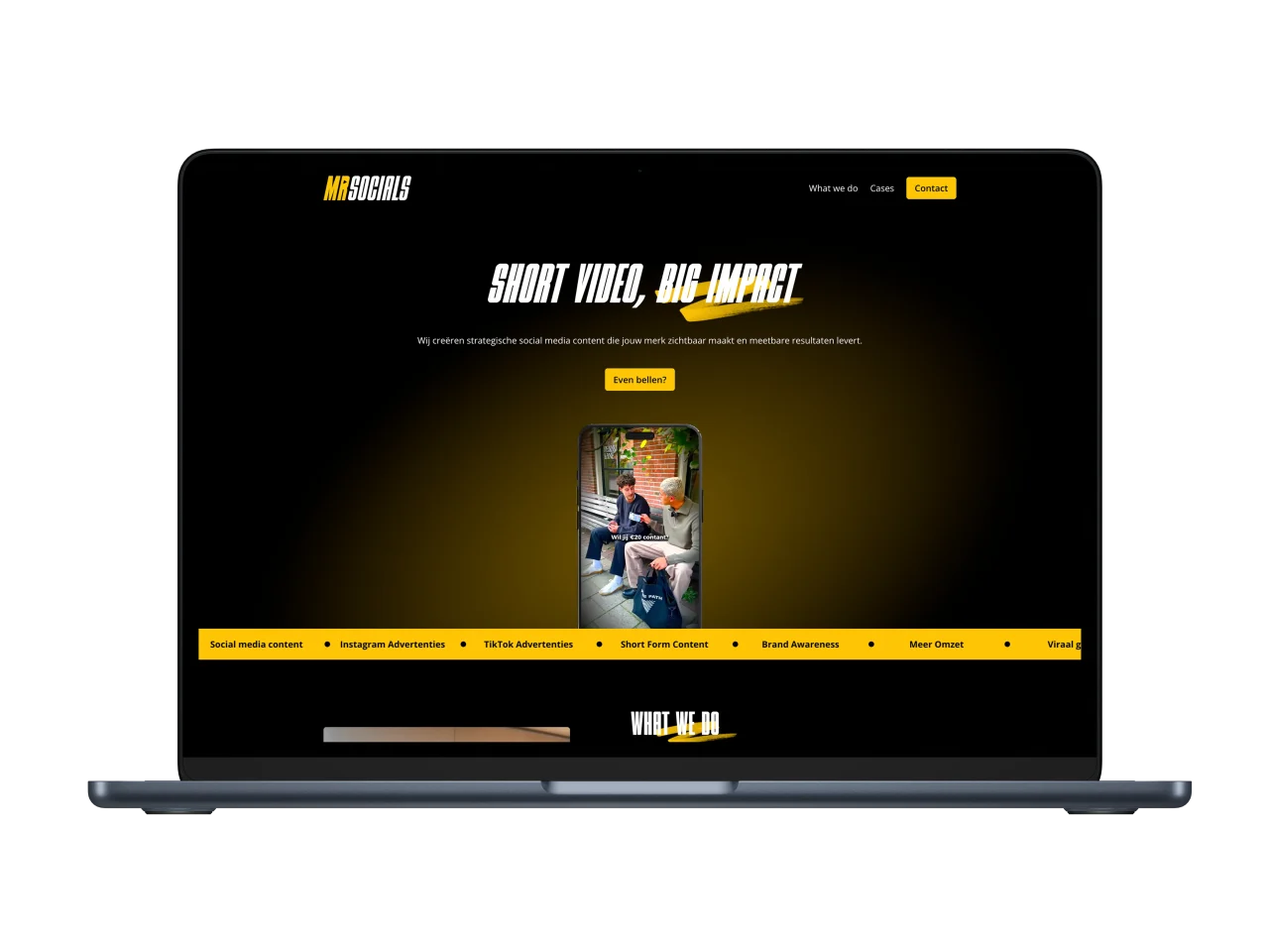 MR Socials – mockup