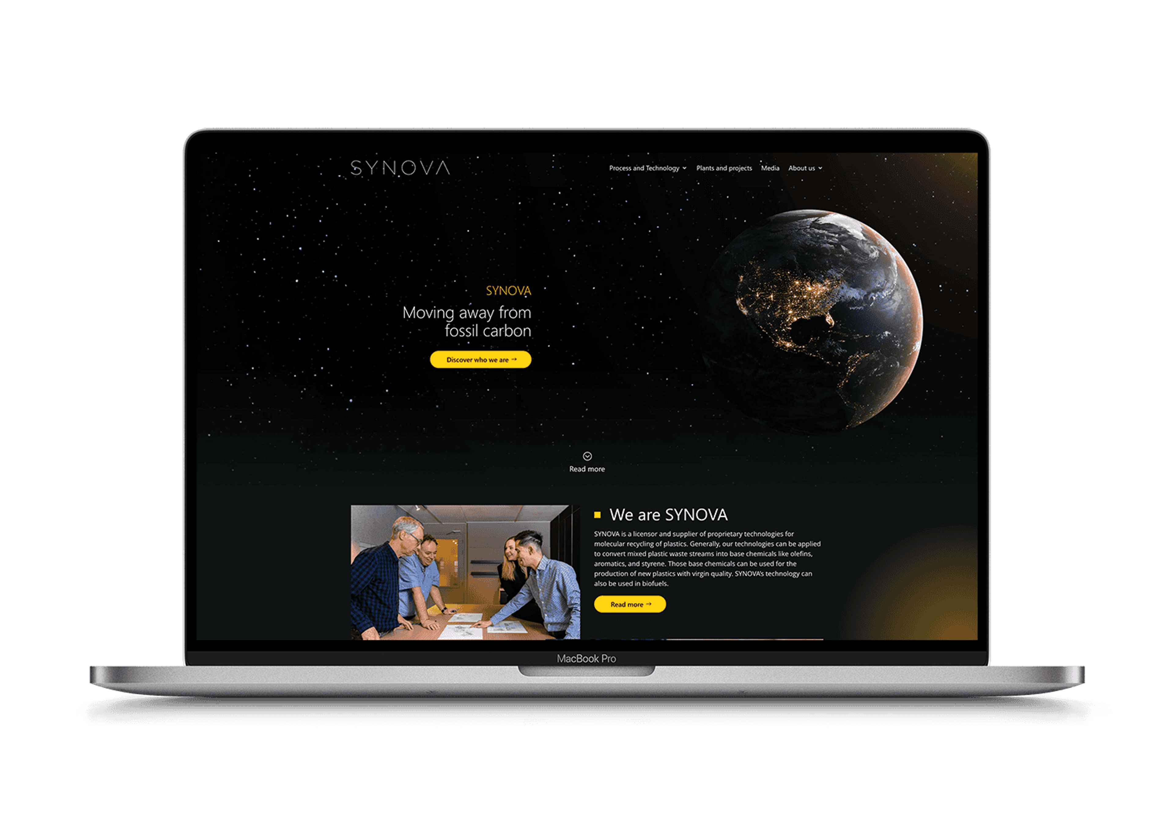 Synova Tech – mockup