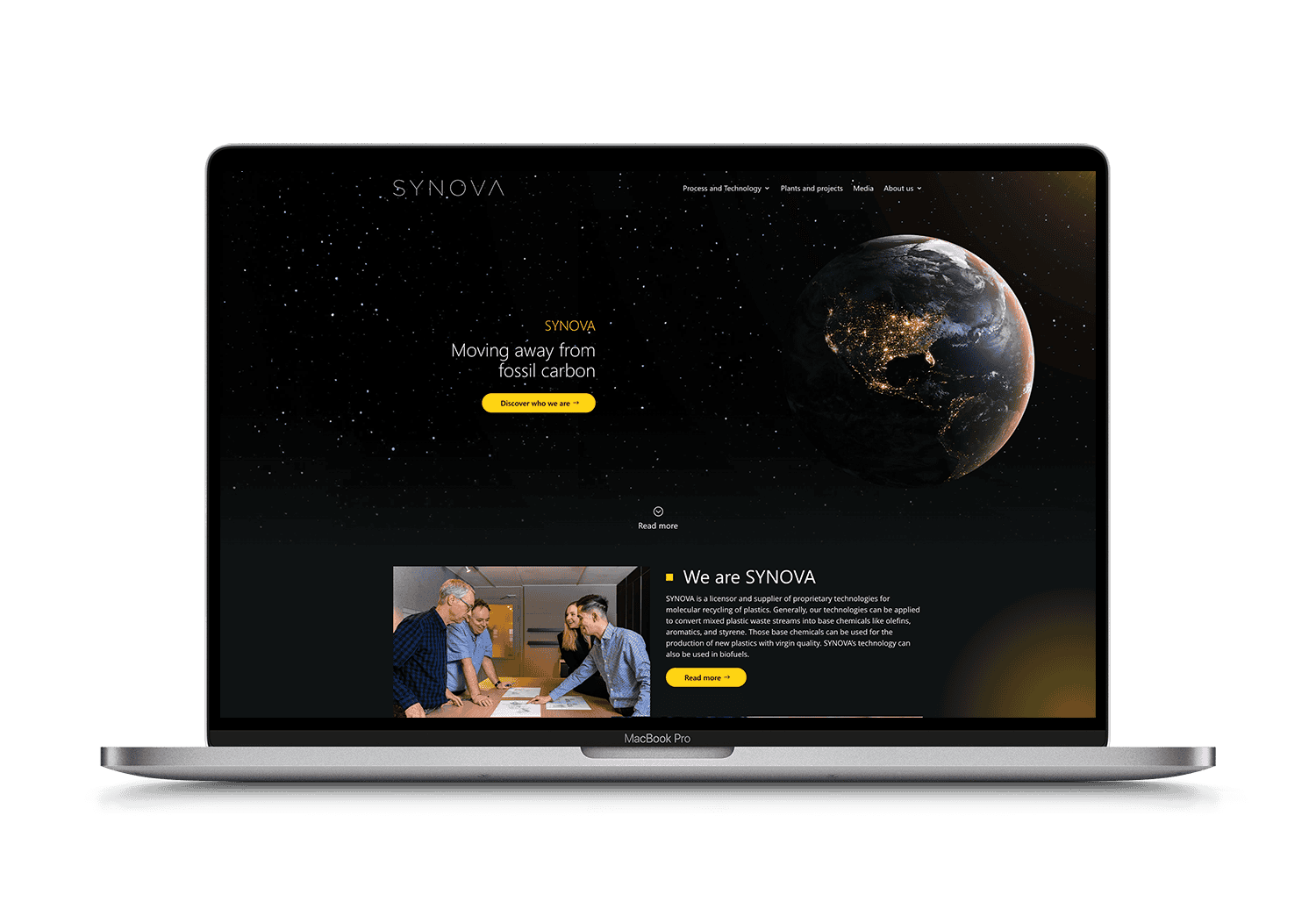 Synova Tech – mockup
