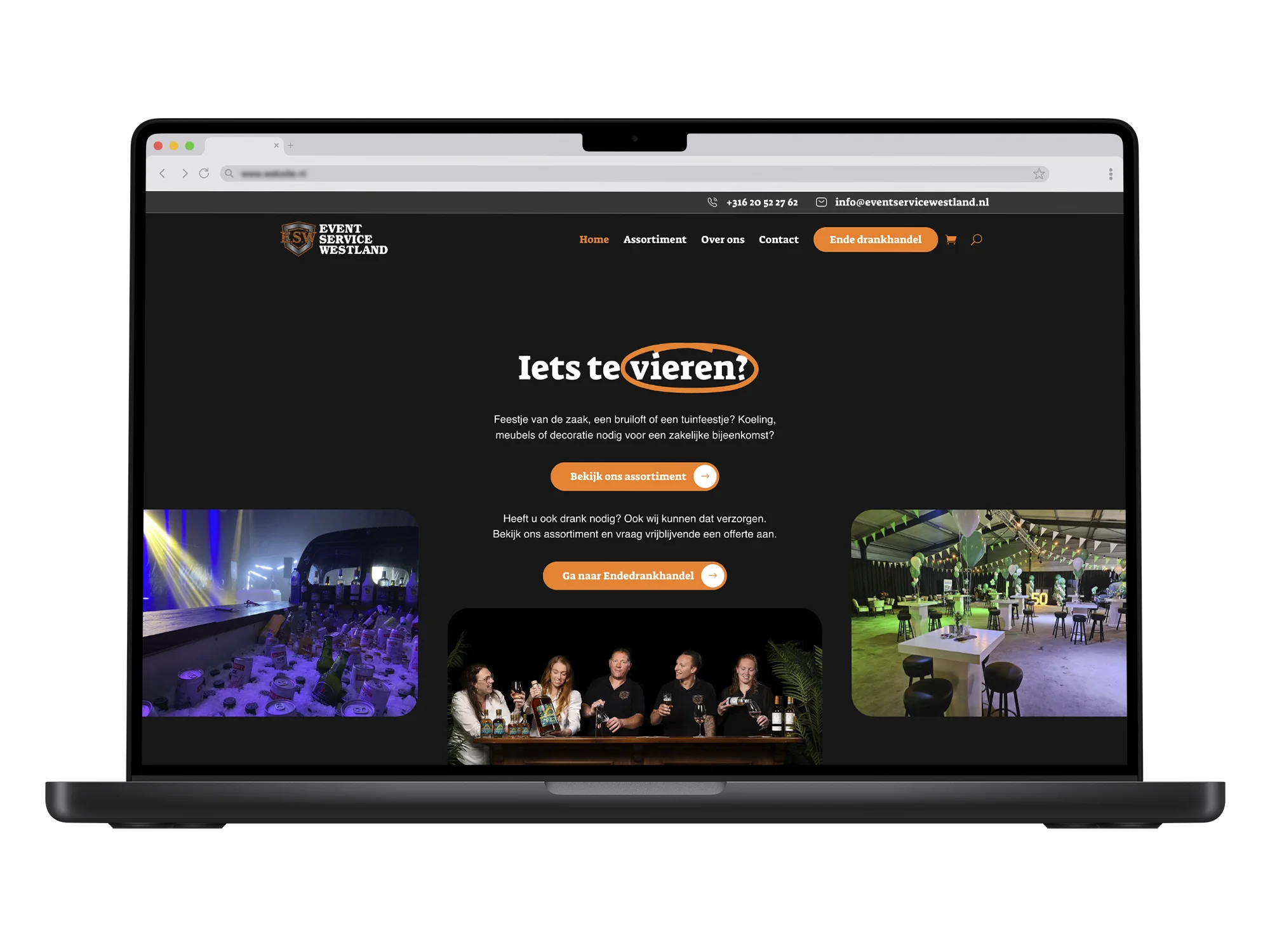 Event Service Westland – mockup