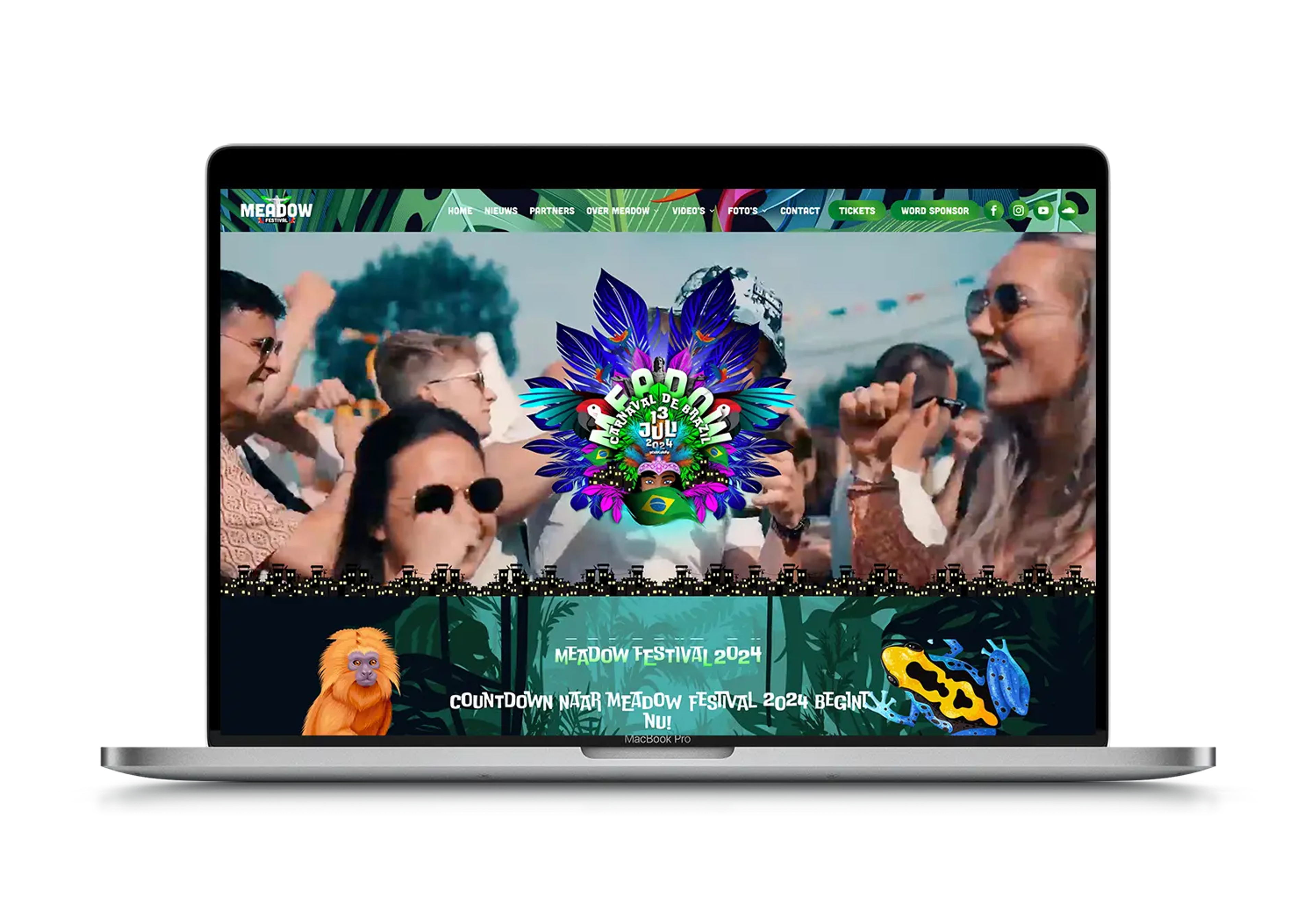 Meadow festival – mockup
