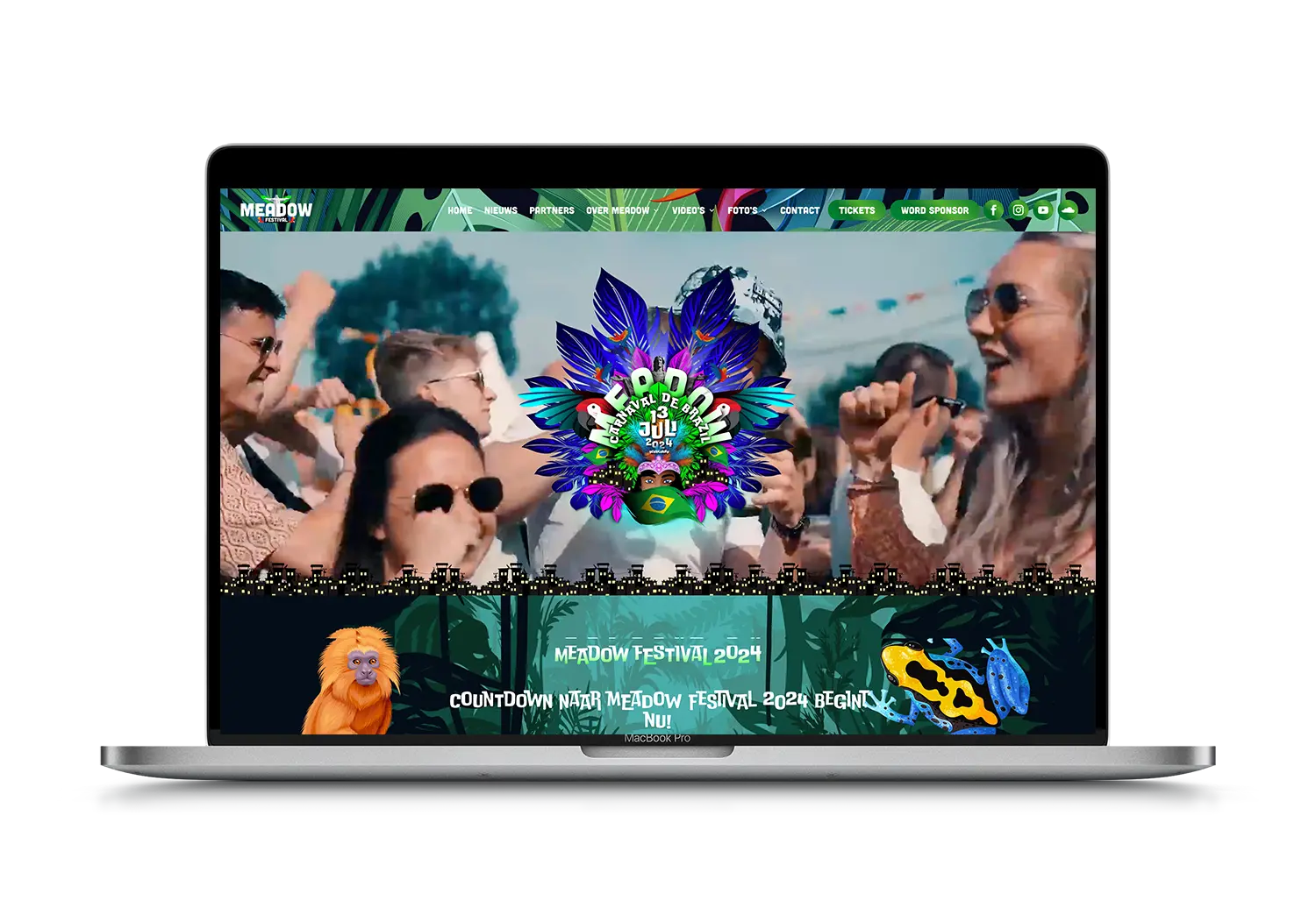 Meadow festival – mockup