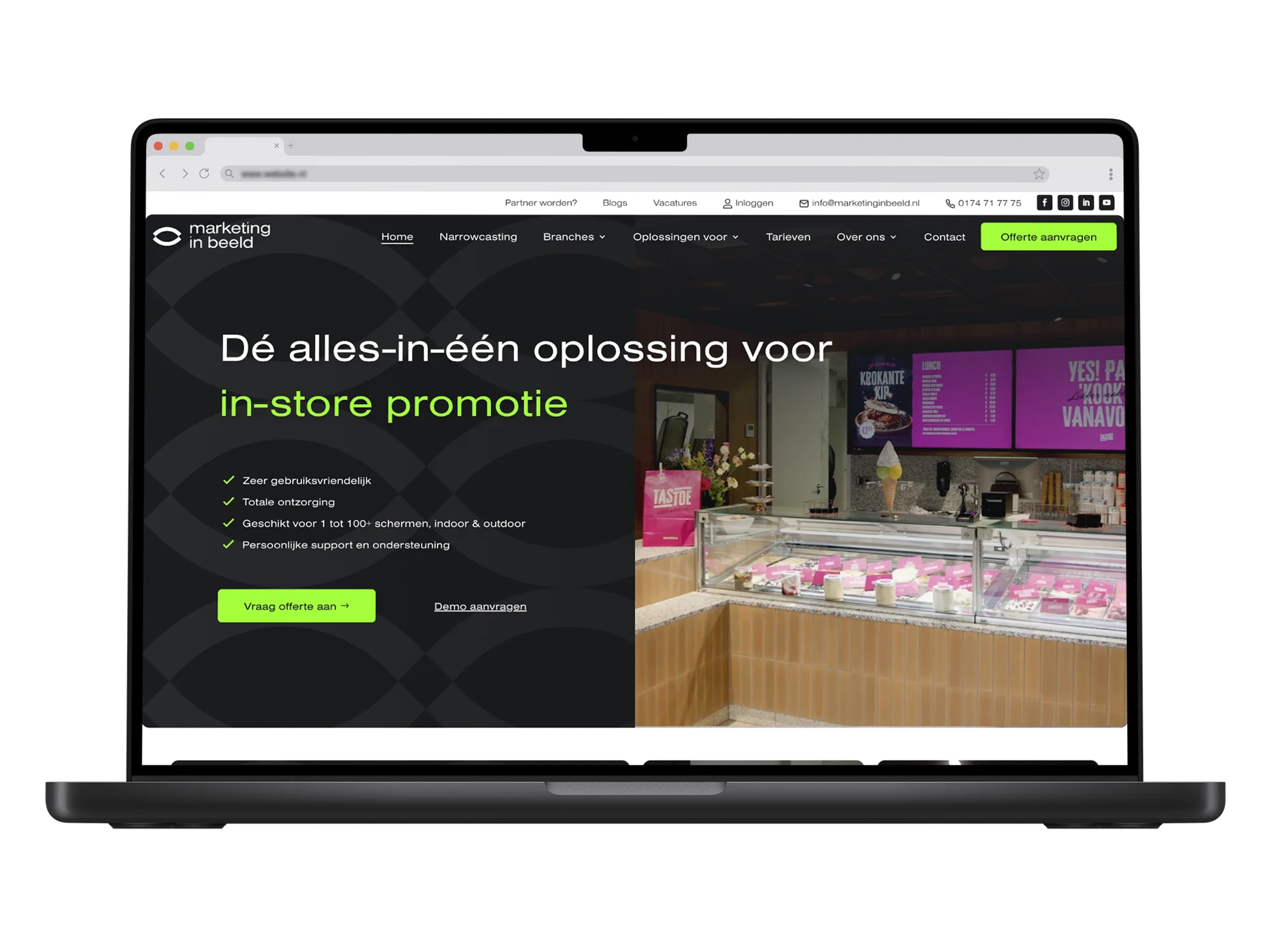 Marketing in beeld – mockup