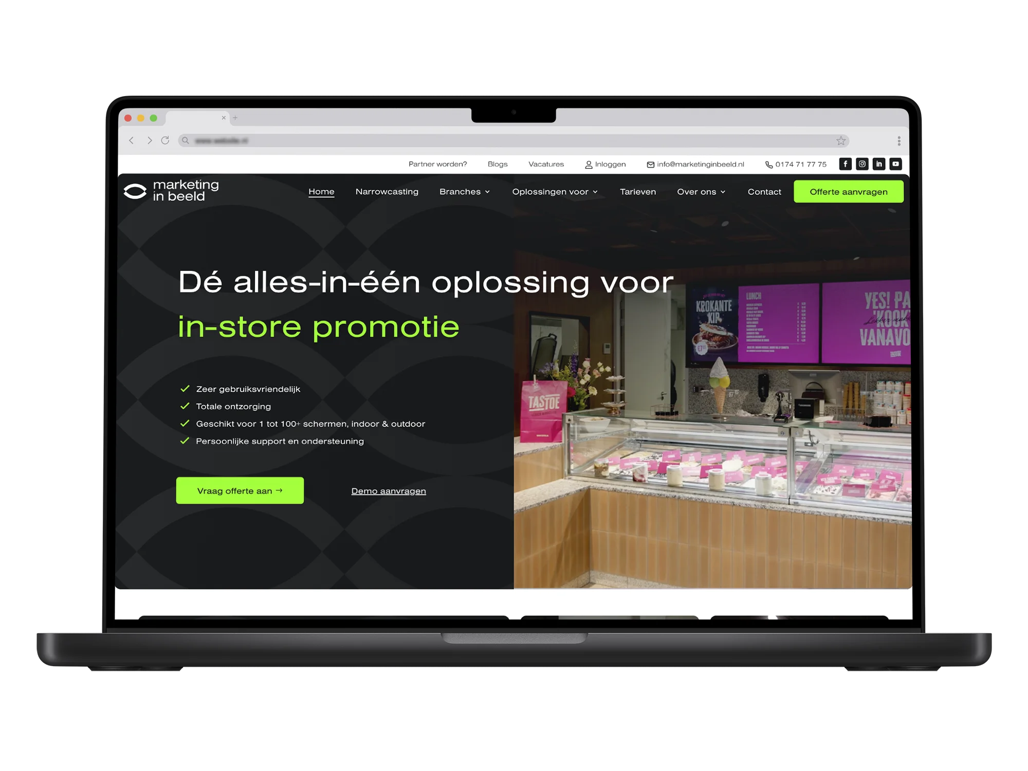 Marketing in beeld – mockup