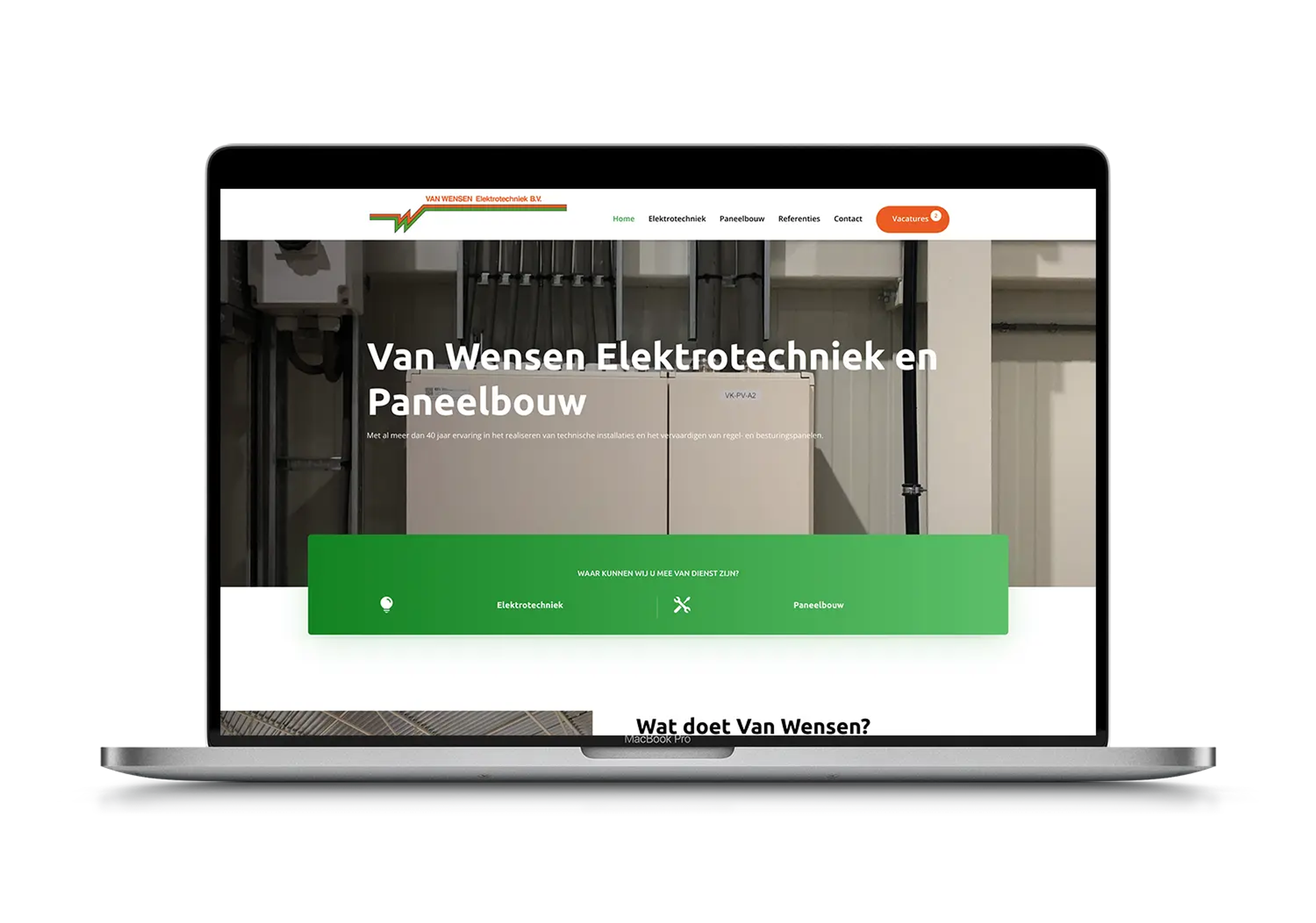 Van Wensen – mockup