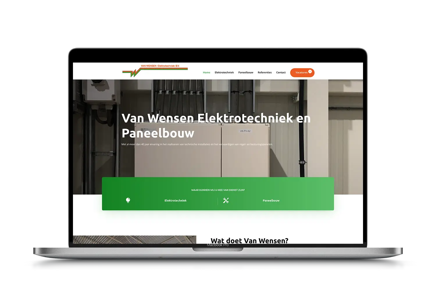 Van Wensen – mockup