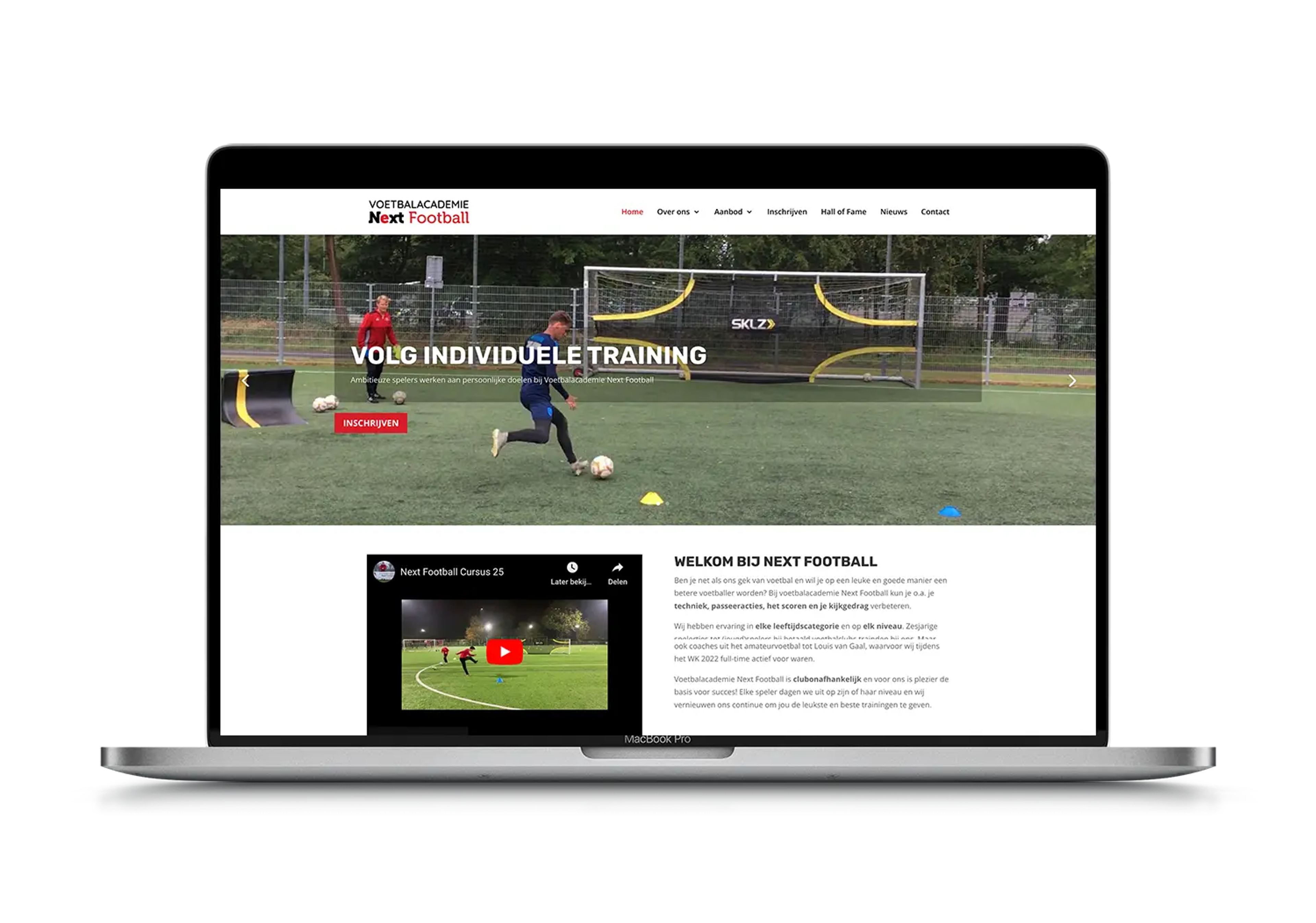 Next Football – mockup