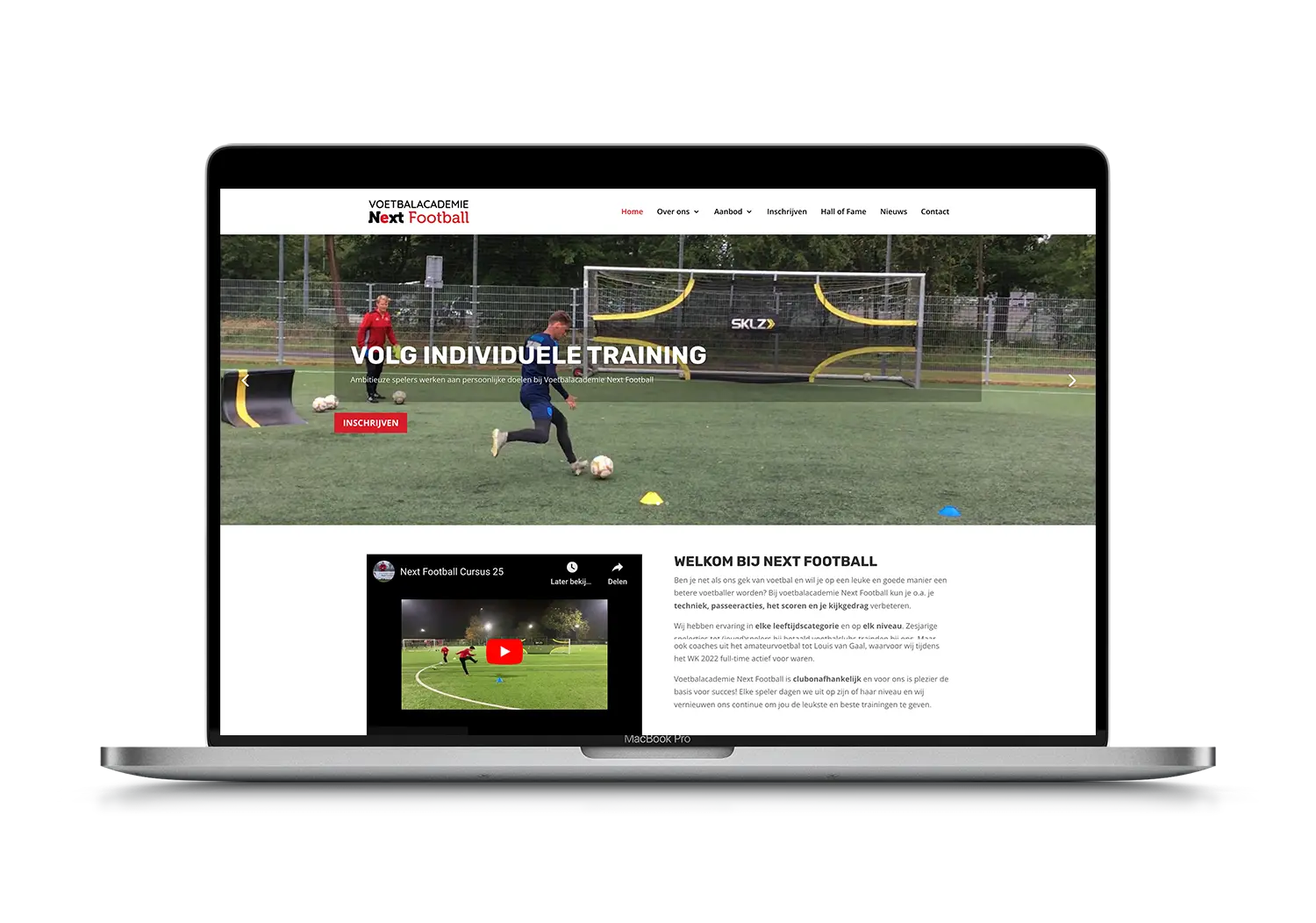 Next Football – mockup