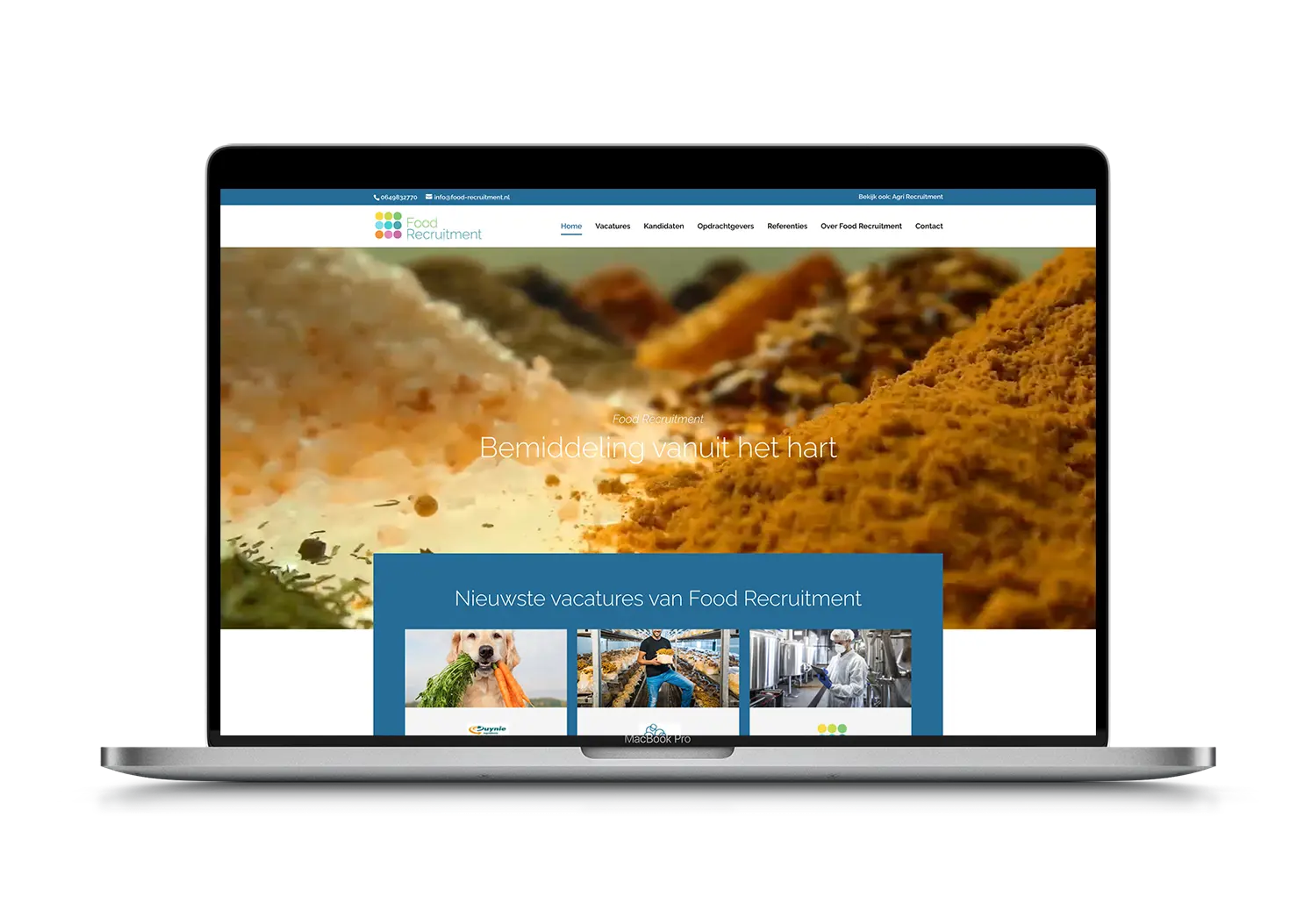 Food Recruitment – mockup