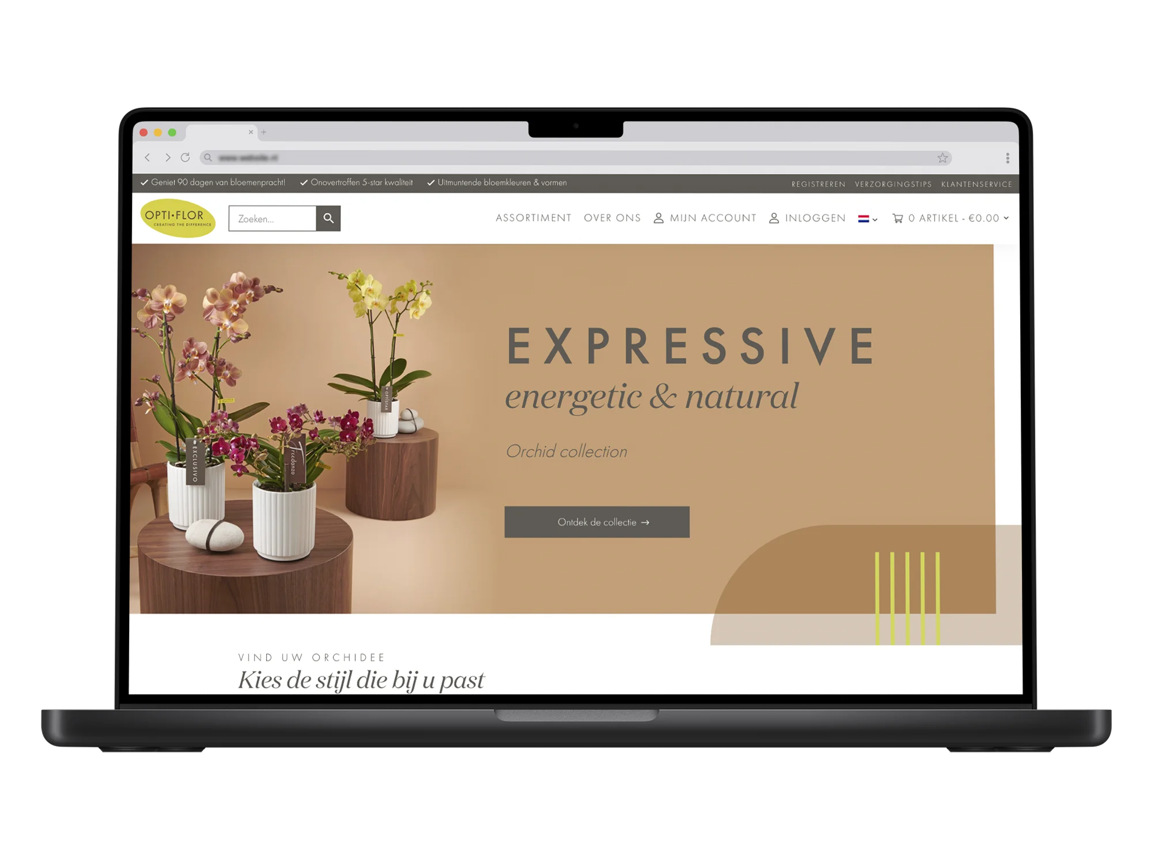 Opti-flor – mockup