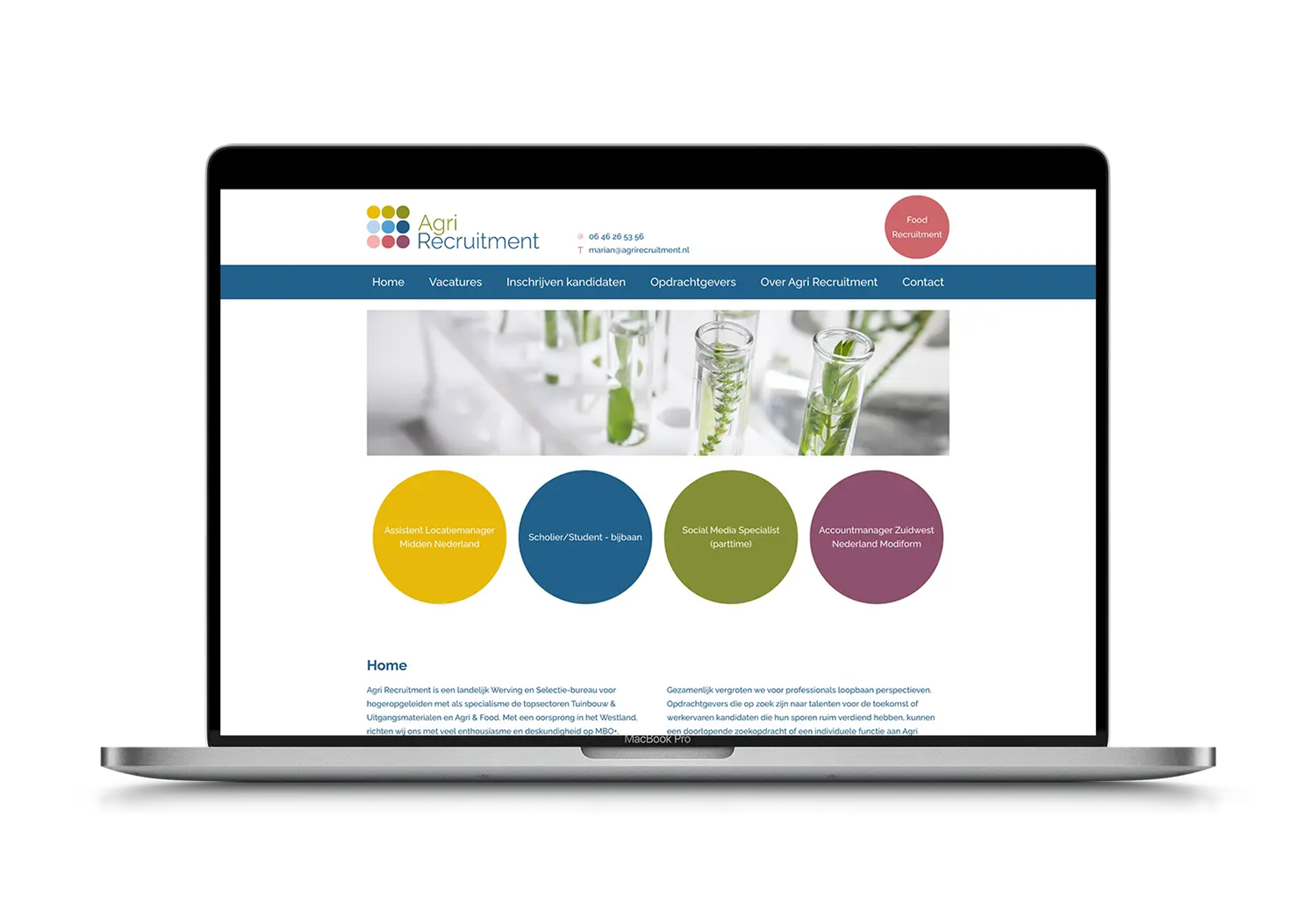Agri Recruitment – mockup
