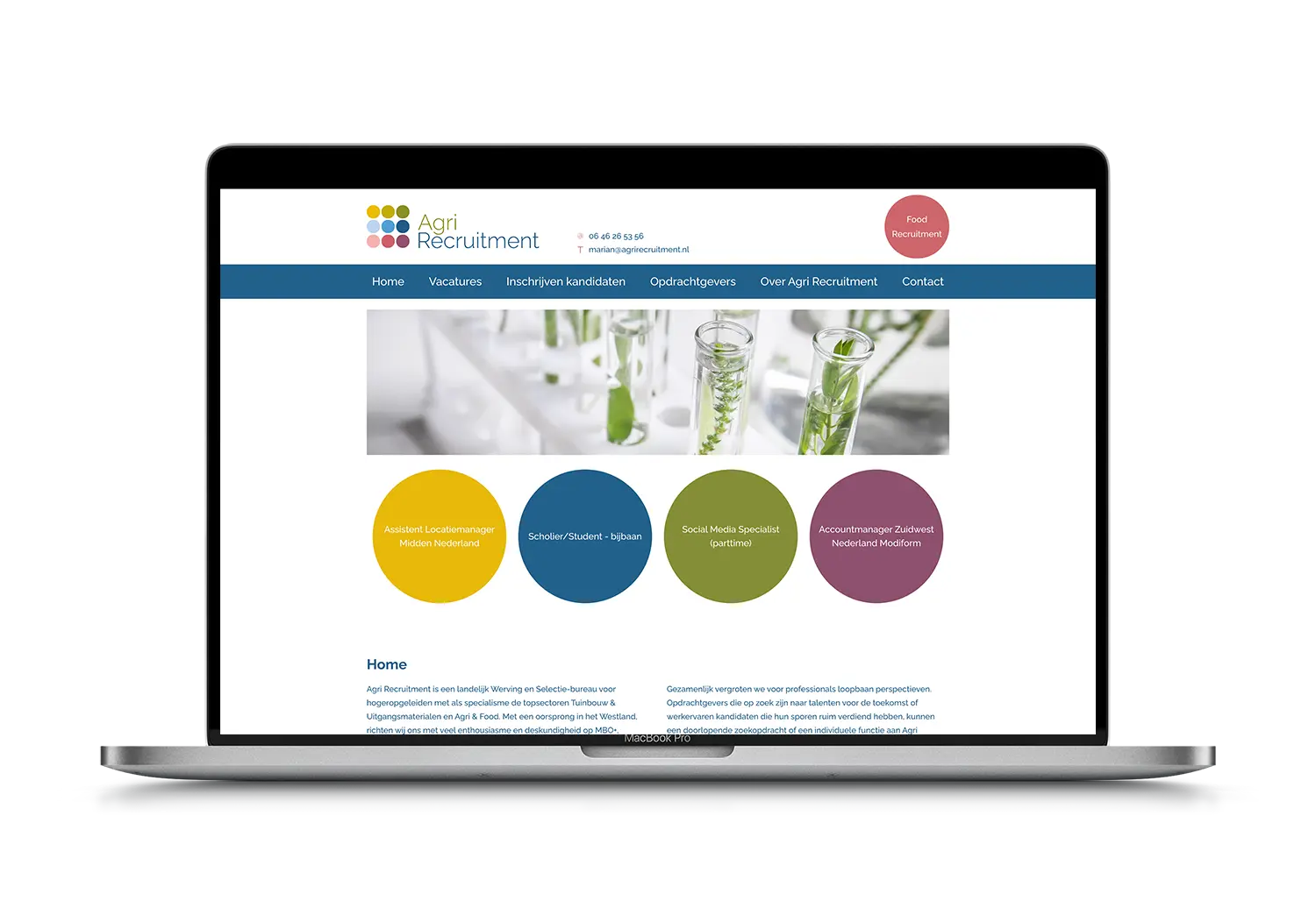 Agri Recruitment – mockup