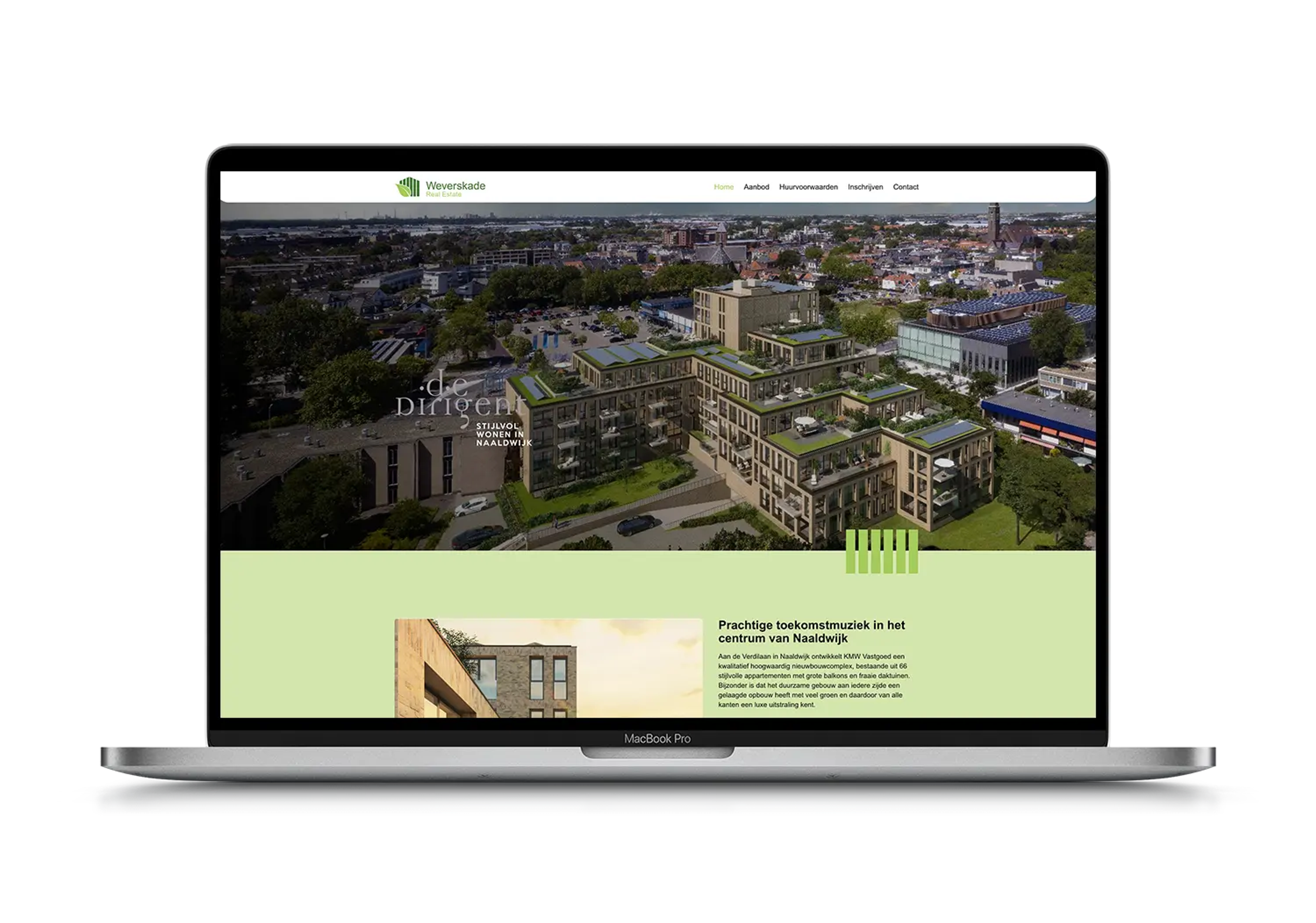 Huren in de Dirigent – mockup