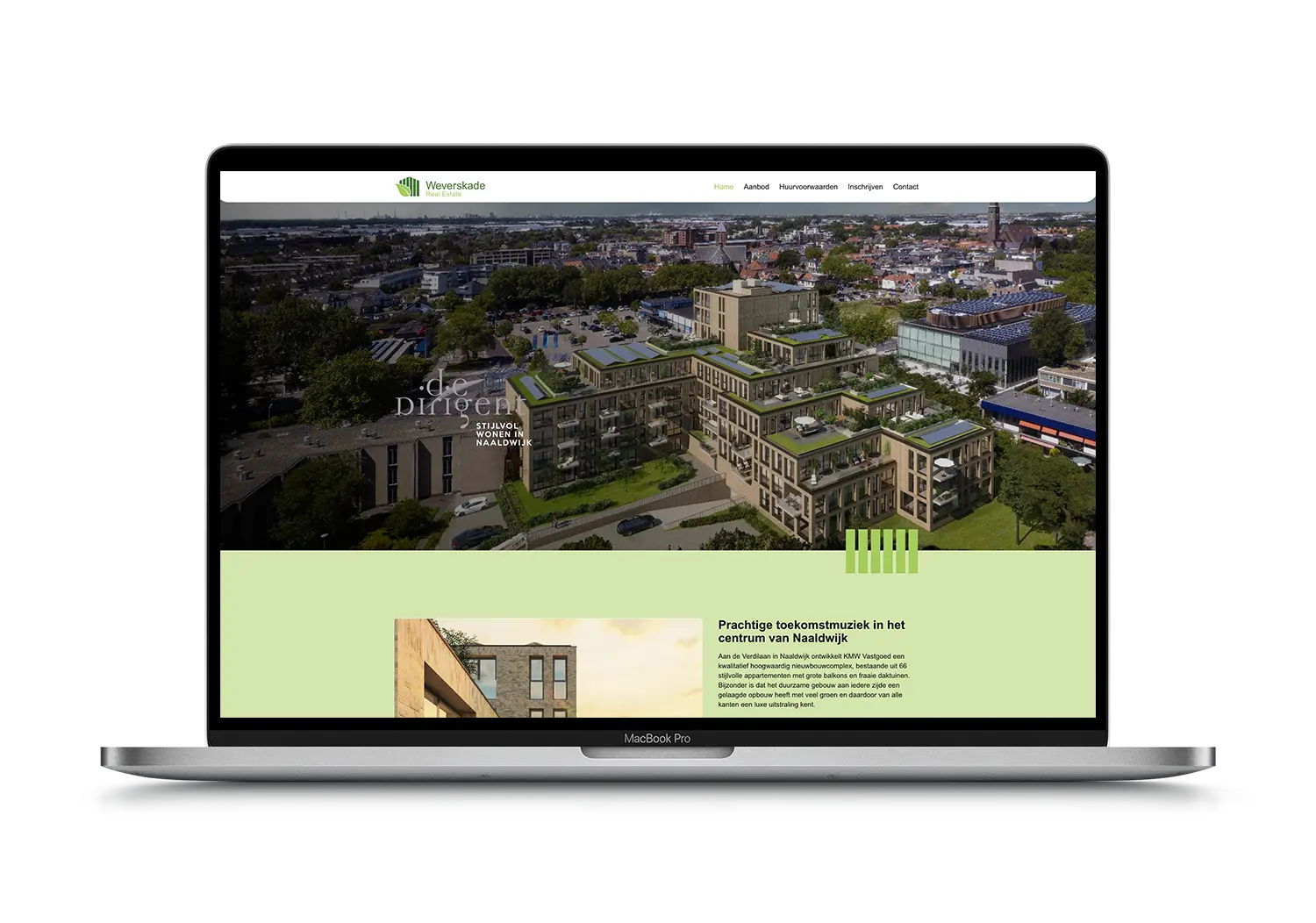 Huren in de Dirigent – mockup