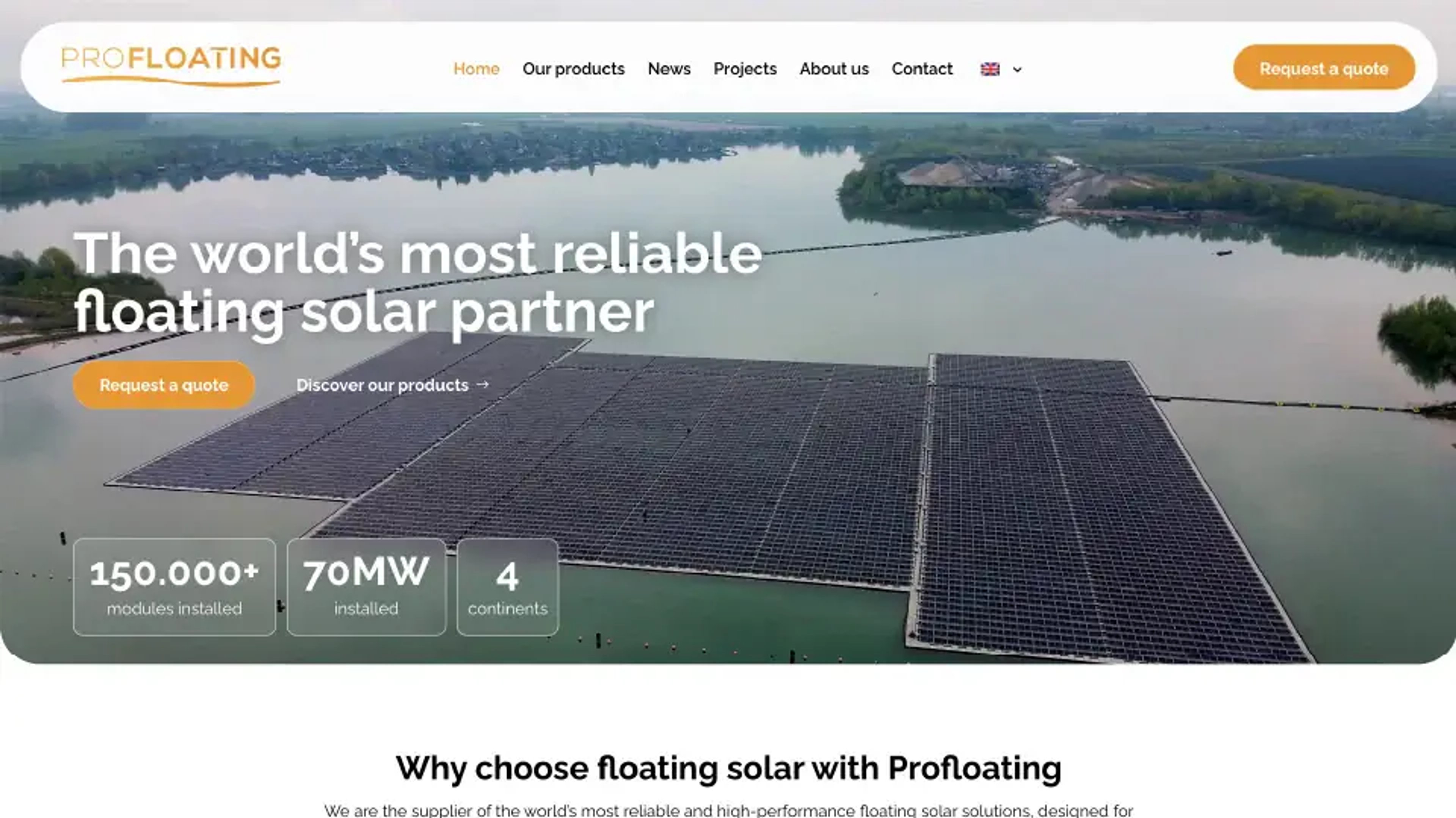 Website van Profloating