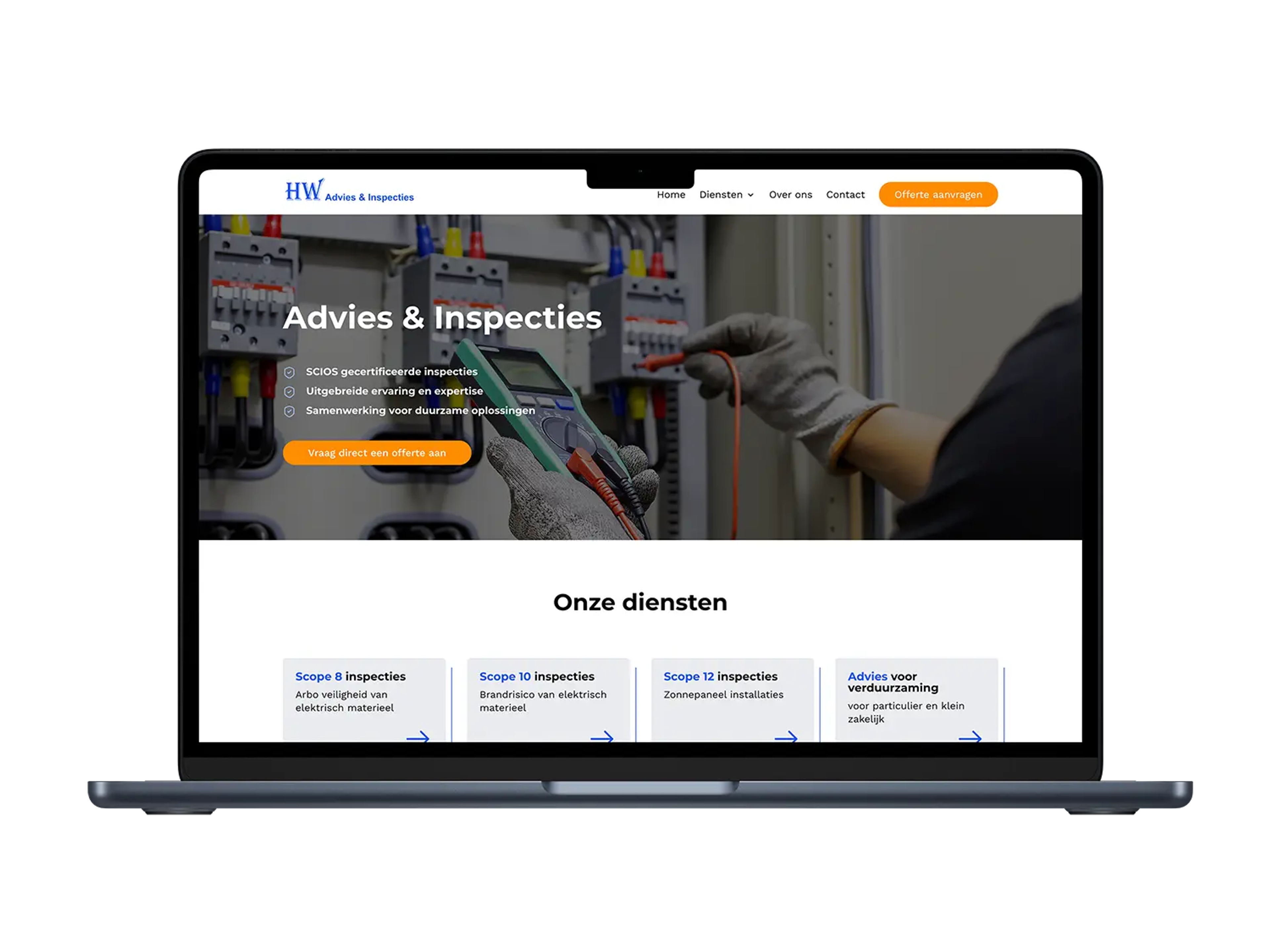 HW Advies en Inspectie – mockup