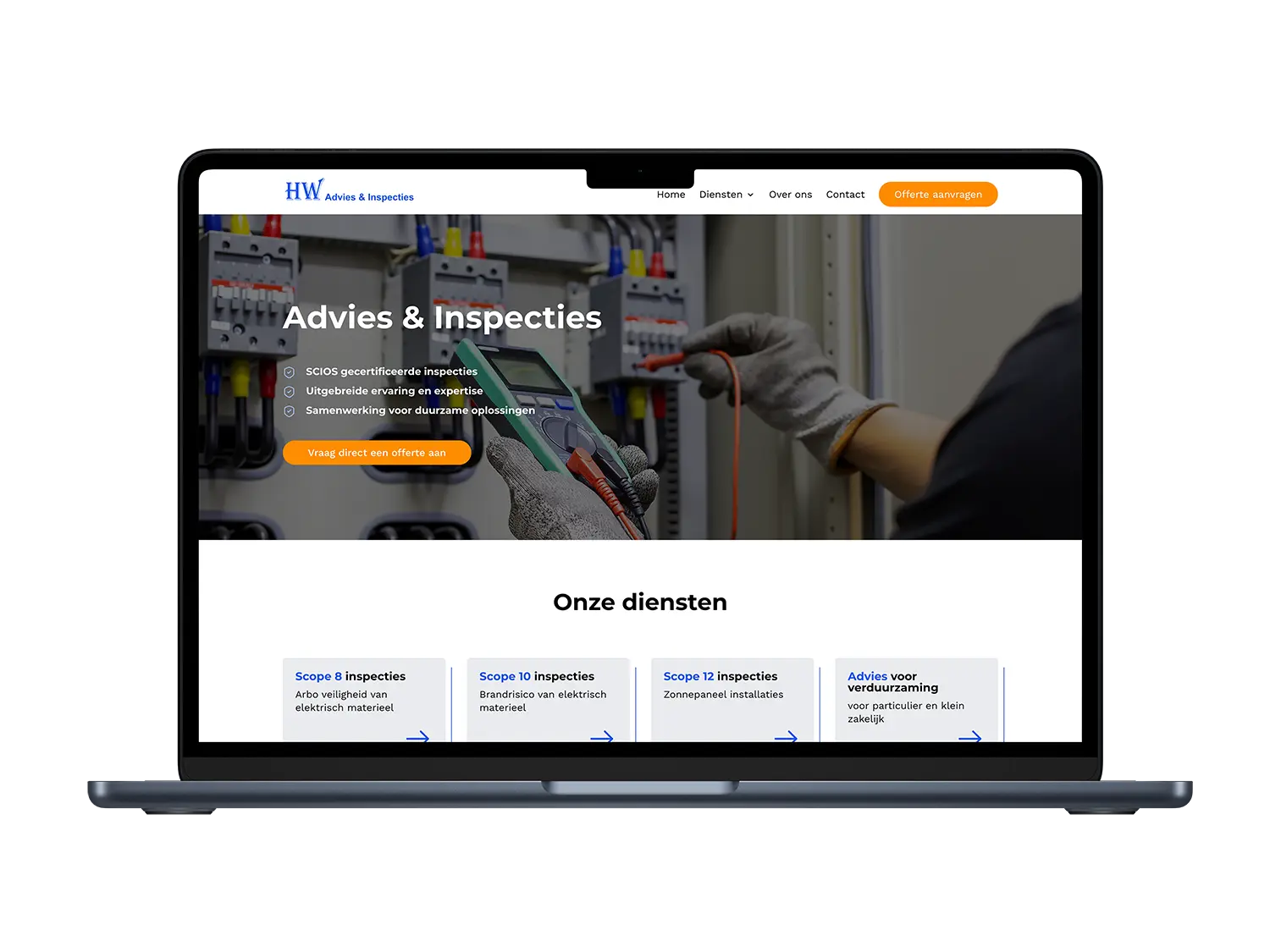 HW Advies en Inspectie – mockup