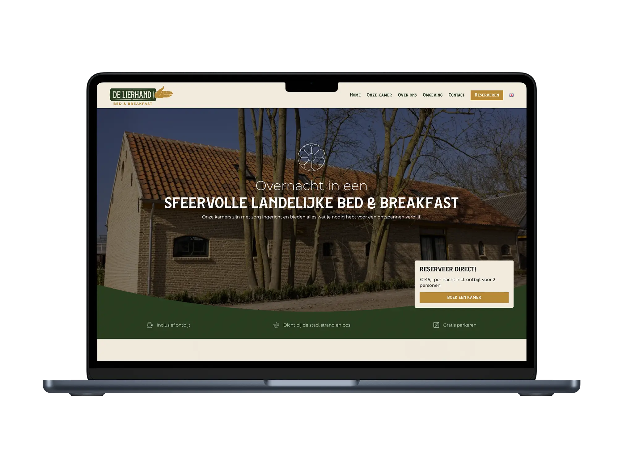 De lierhand – mockup
