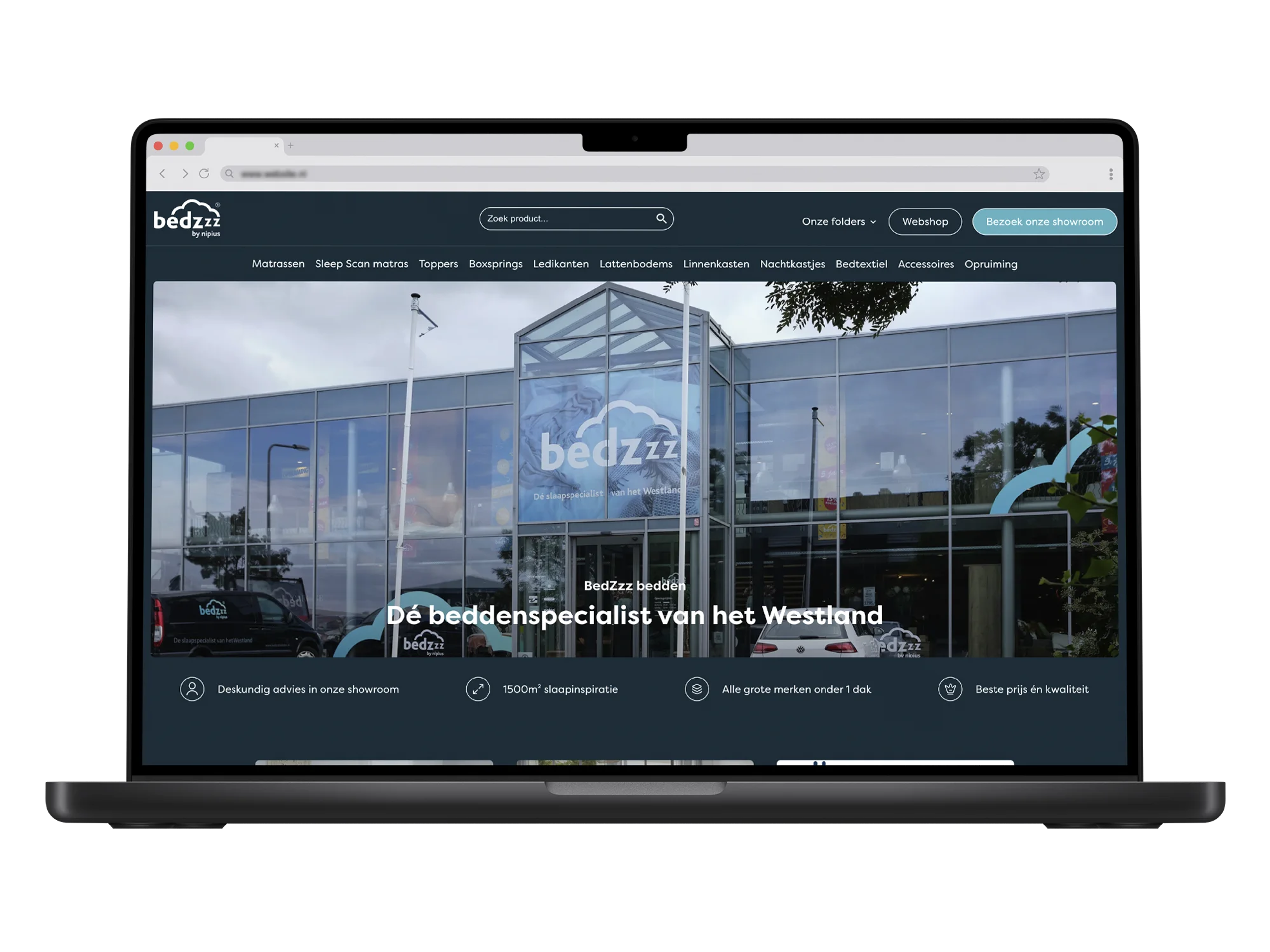 Bedzzzbedden – mockup