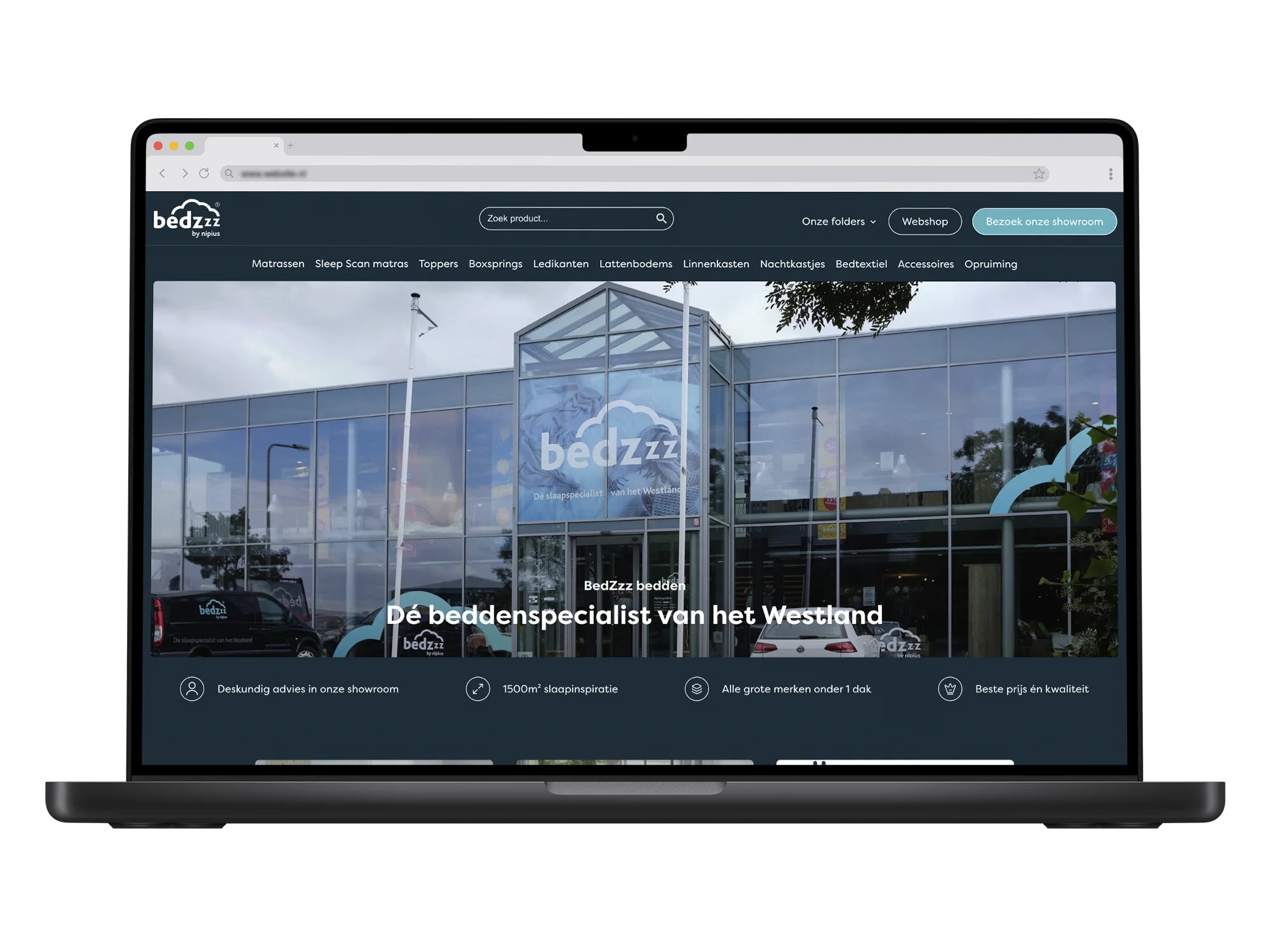 Bedzzzbedden – mockup