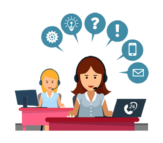 Contact center agents managing customer calls efficiently with advanced technology and teamwork