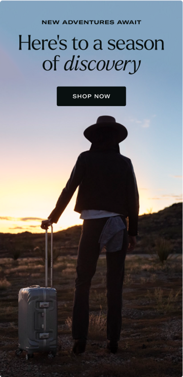 Here's to a season of discovery with Samsonite Luggage