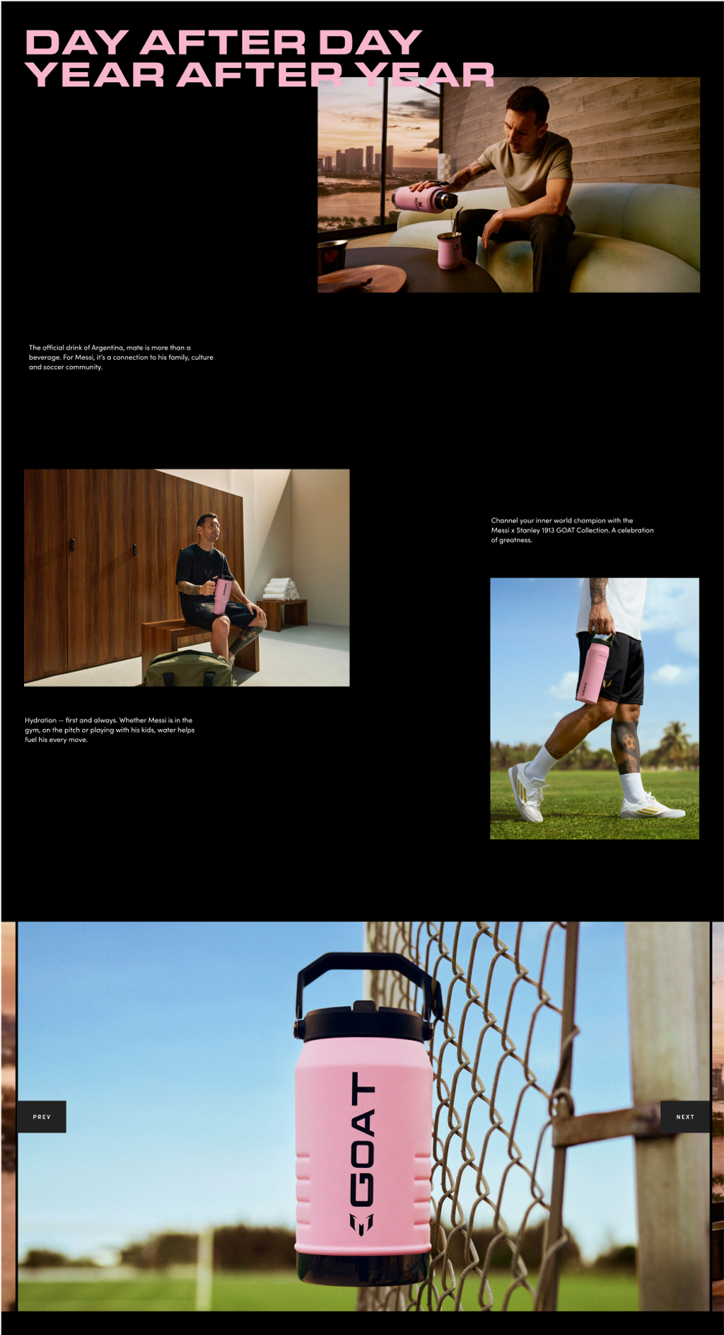 Messi x Stanley Landing Page