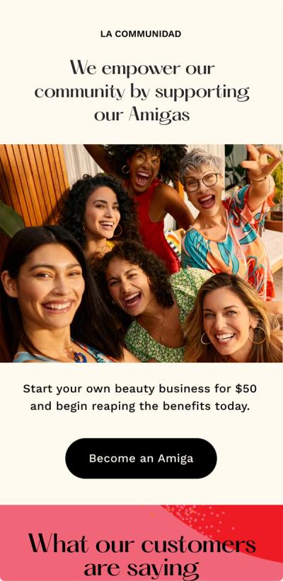 Amigas program from Erenzia Beauty