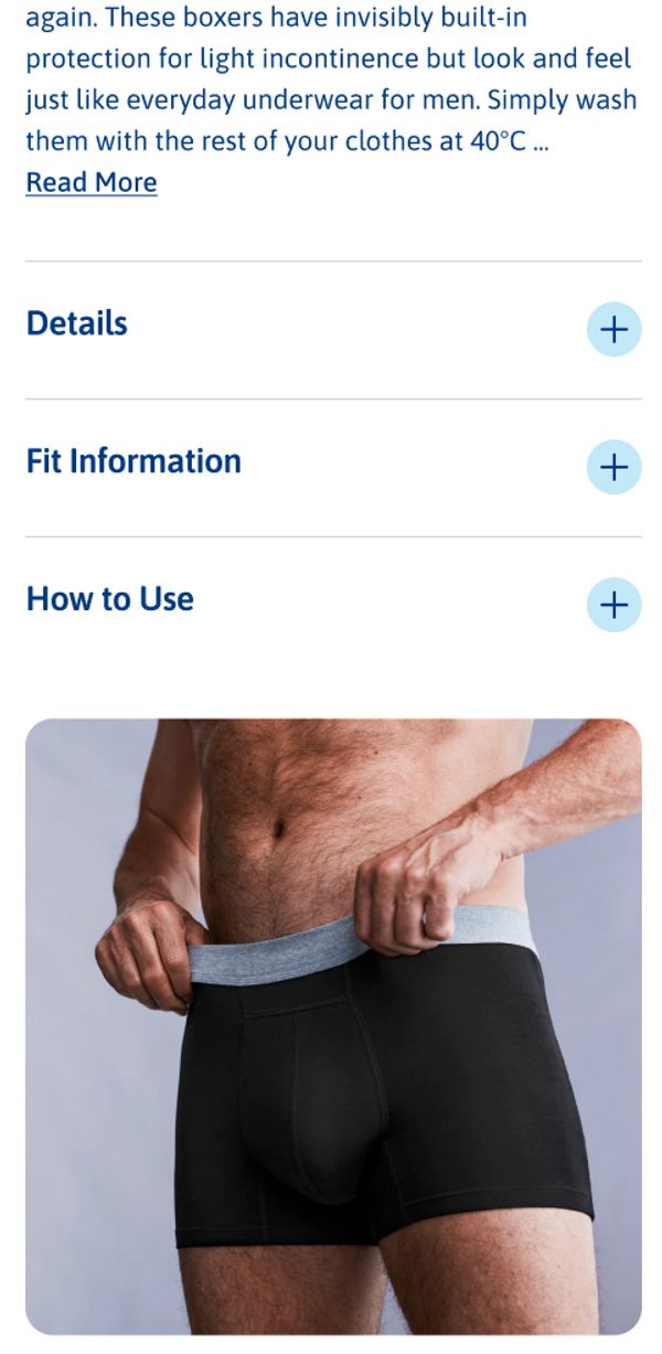 TENA Men's Product Details