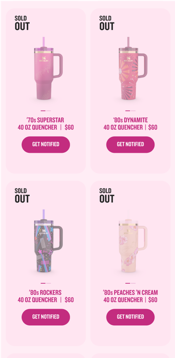 sold out calendar