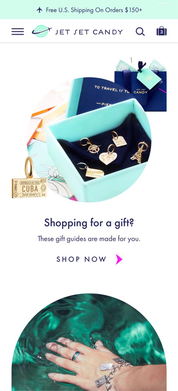 Mobile screenshot of images in unique vignettes