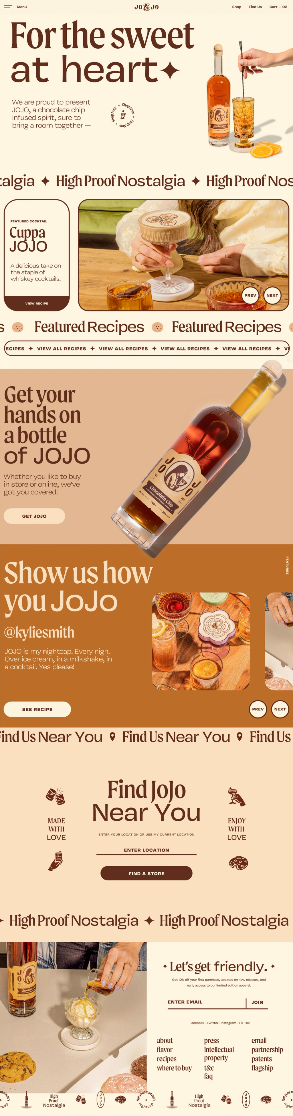 JOJO Whiskey Homepage
