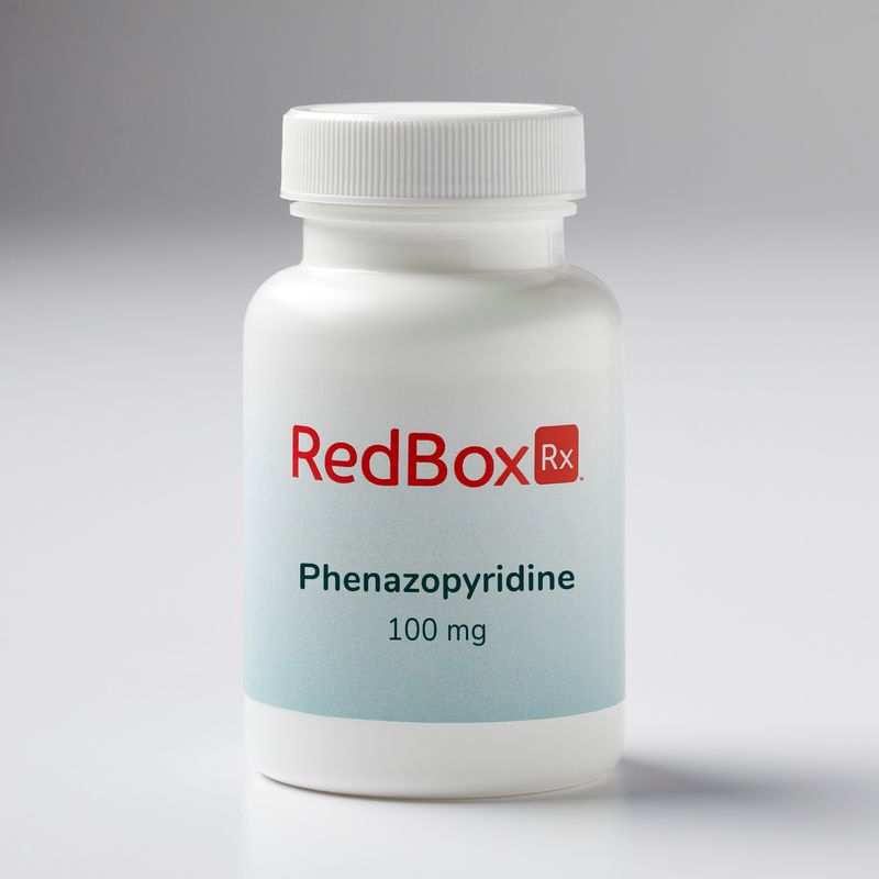RedBox Rx Phenazopyridine Med Bottle for UTI Treatment 