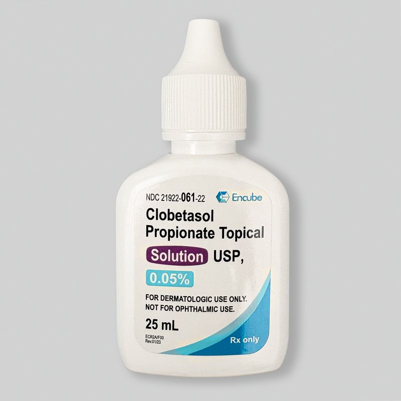 clobetasol topical solution bottle