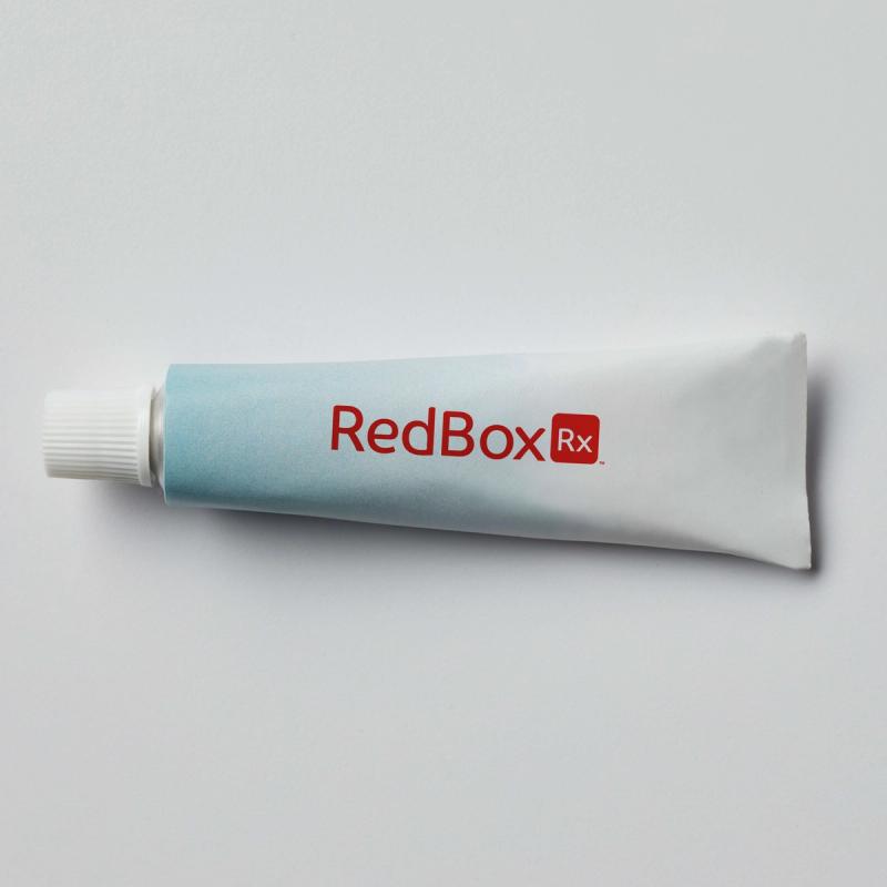 A tube of medicine from RedBox Rx