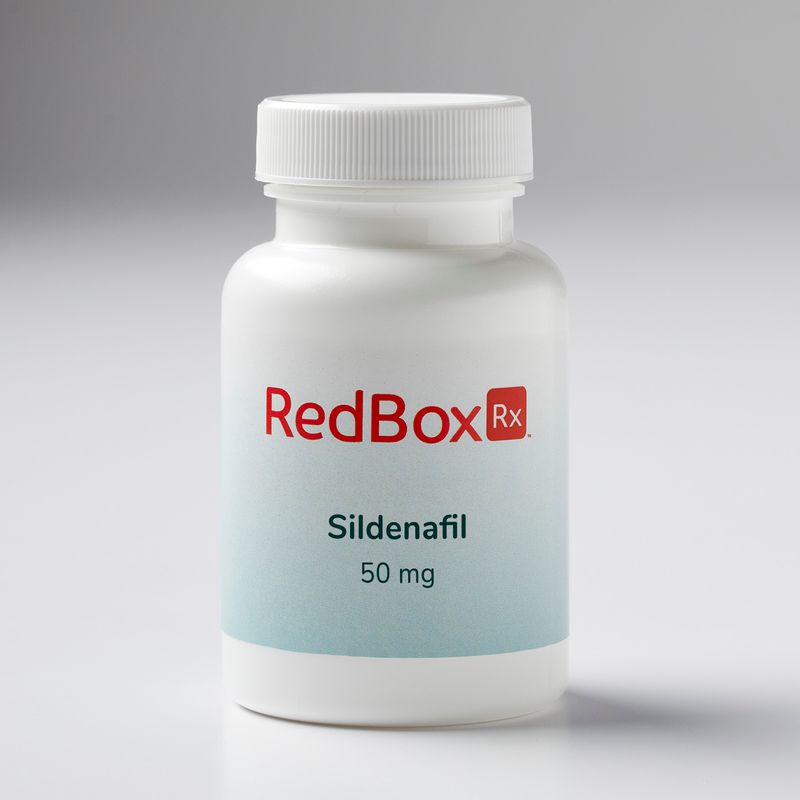 RedBox Rx sildenafil 50 mg med bottle