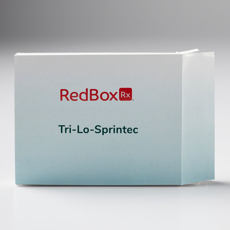 Box of Tri-Lo-Sprintec medication 