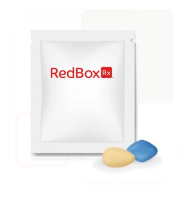RedBox Rx Treatment in White Packaging Illustration