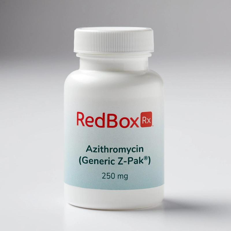 Redbox Rx Azithromycin tablets for Sinus Infections Med Bottle