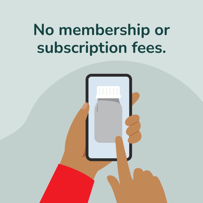 Purson getting a prescription from RedBox with no membership or subscription fees