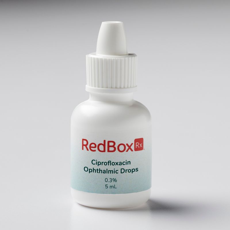 Redbox Rx Ciprofloxacin Ophthalmic Drops Bottle