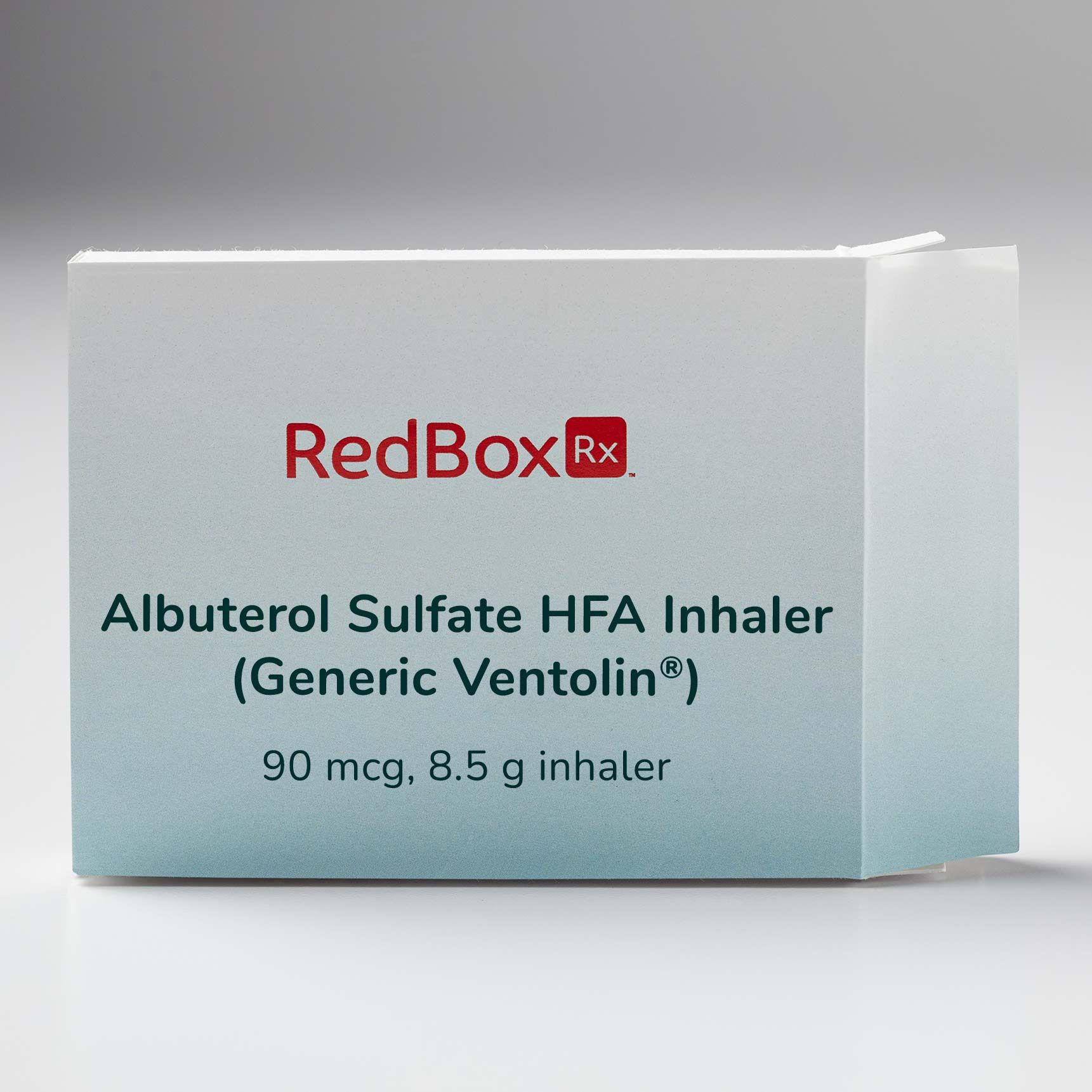 RedBox Rx Albuterol Sulfate HFA 90 mcg, 8.5 g inhaler Med Box