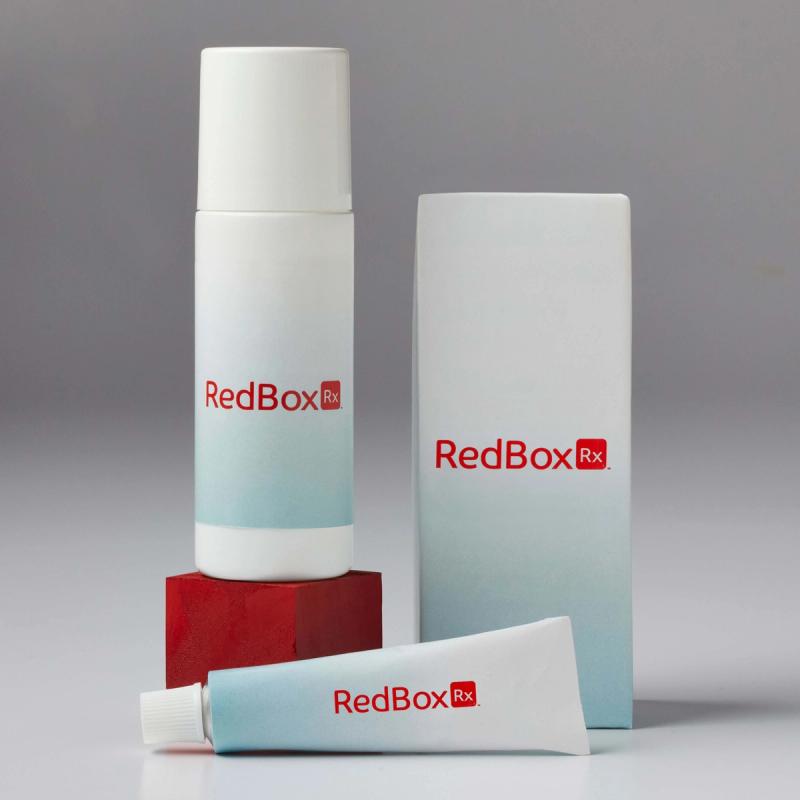 RedBox Rx Prescription Acne Medicine Bottles