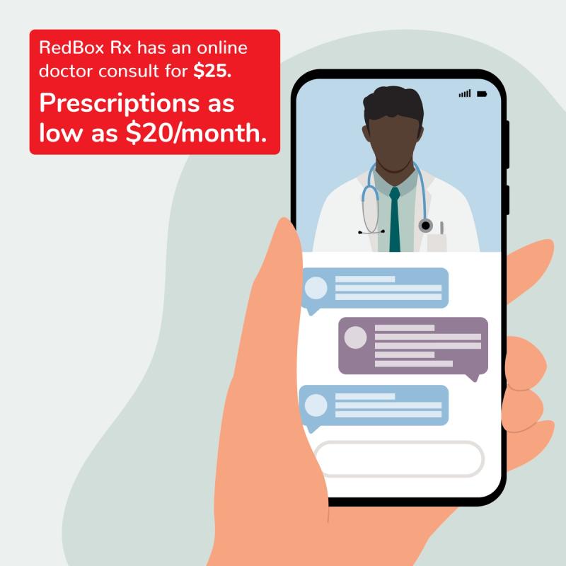 Illustration of $25 Doctor Consultation on Phone. Skin Prescriptions as low as $20/month.