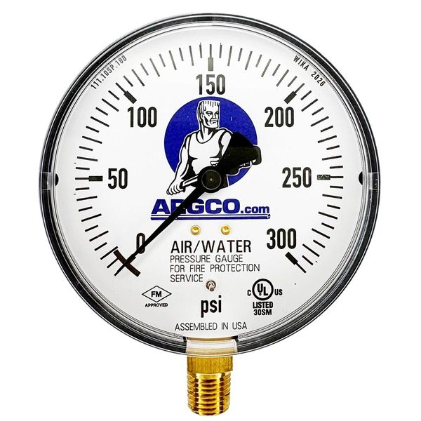 Manómetro p300# aire/agua, UL/FM