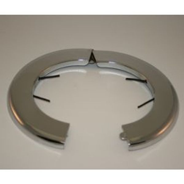 Chapeton paso de muro 5" IPS   de acero  cromado