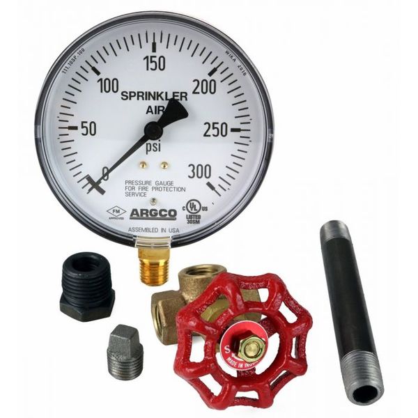 Kit de manómetro  300# aire/agua, UL/FM