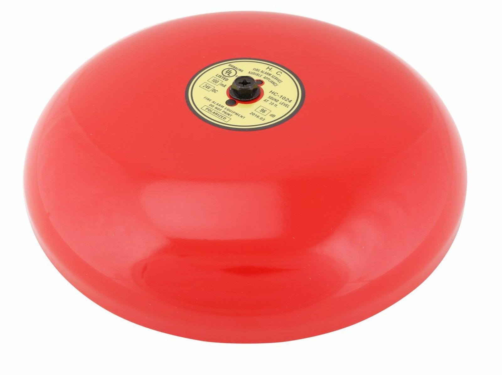 Campana de alarma contra incendio de 10" 24 VDC (UL)