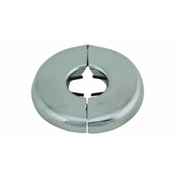 Chapeton paso de muro 1/2" IPS   de acero  cromado